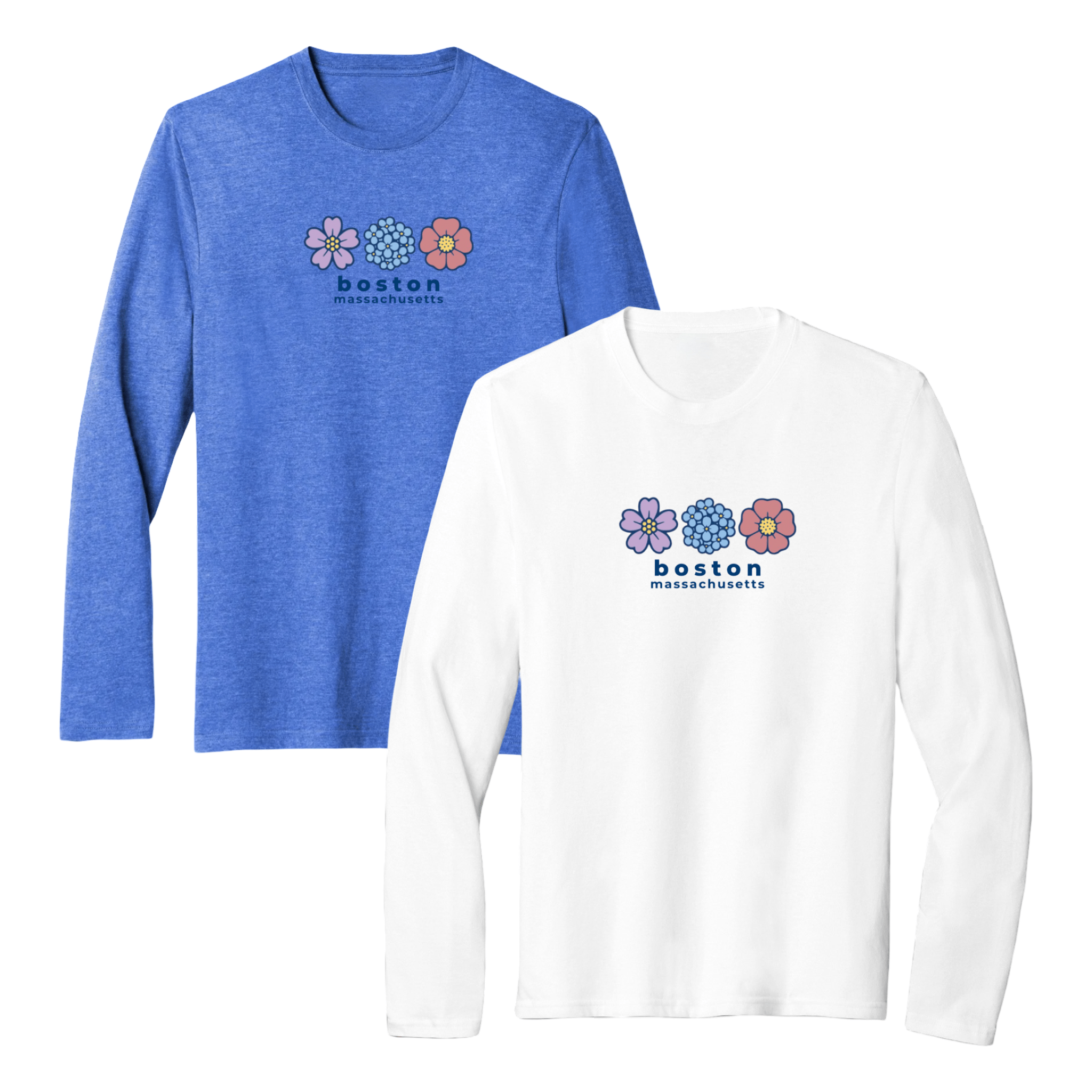Cape Cod Clothing Company Boston Summer Bloom Essential Long Sleeve Tee