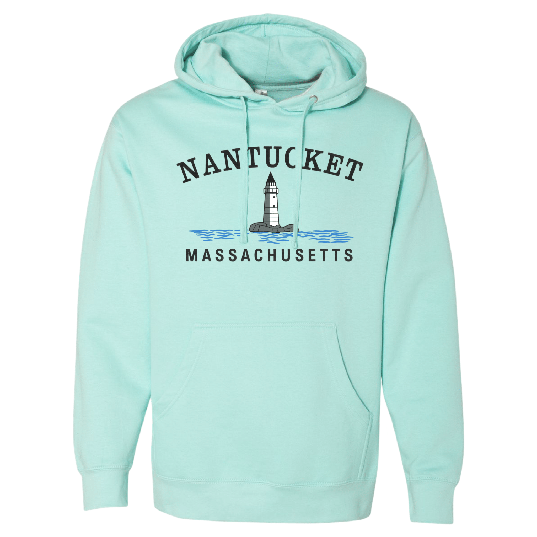 Nantucket Big Lighthouse Essential Hoodie, mint