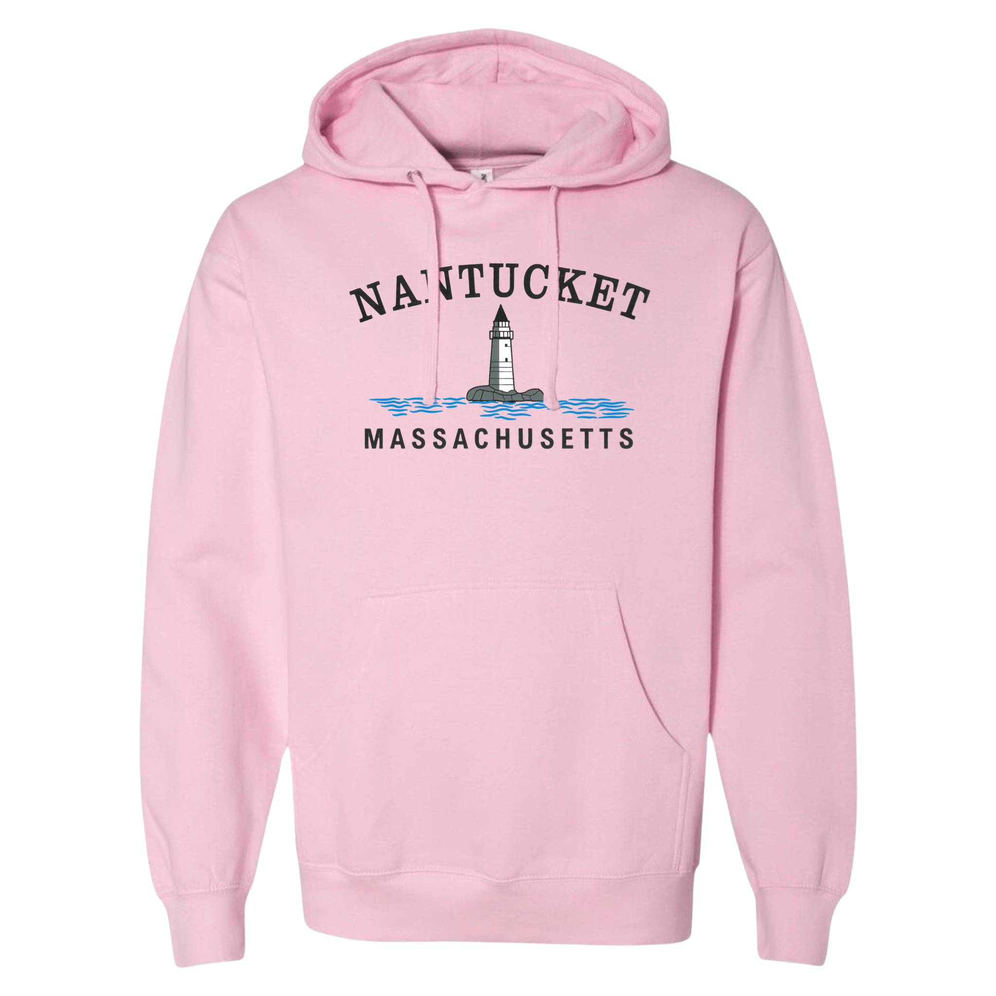 Nantucket Big Lighthouse Essential Hoodie, pinkn