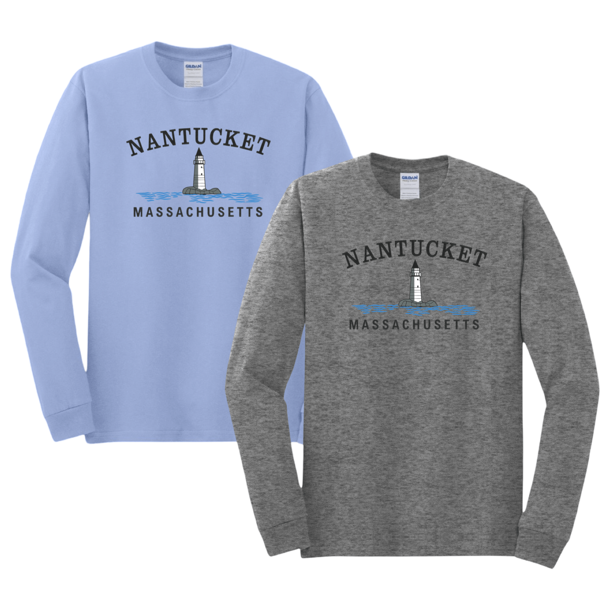 Nantucket Big Lighthouse Long Sleeve T-Shirt