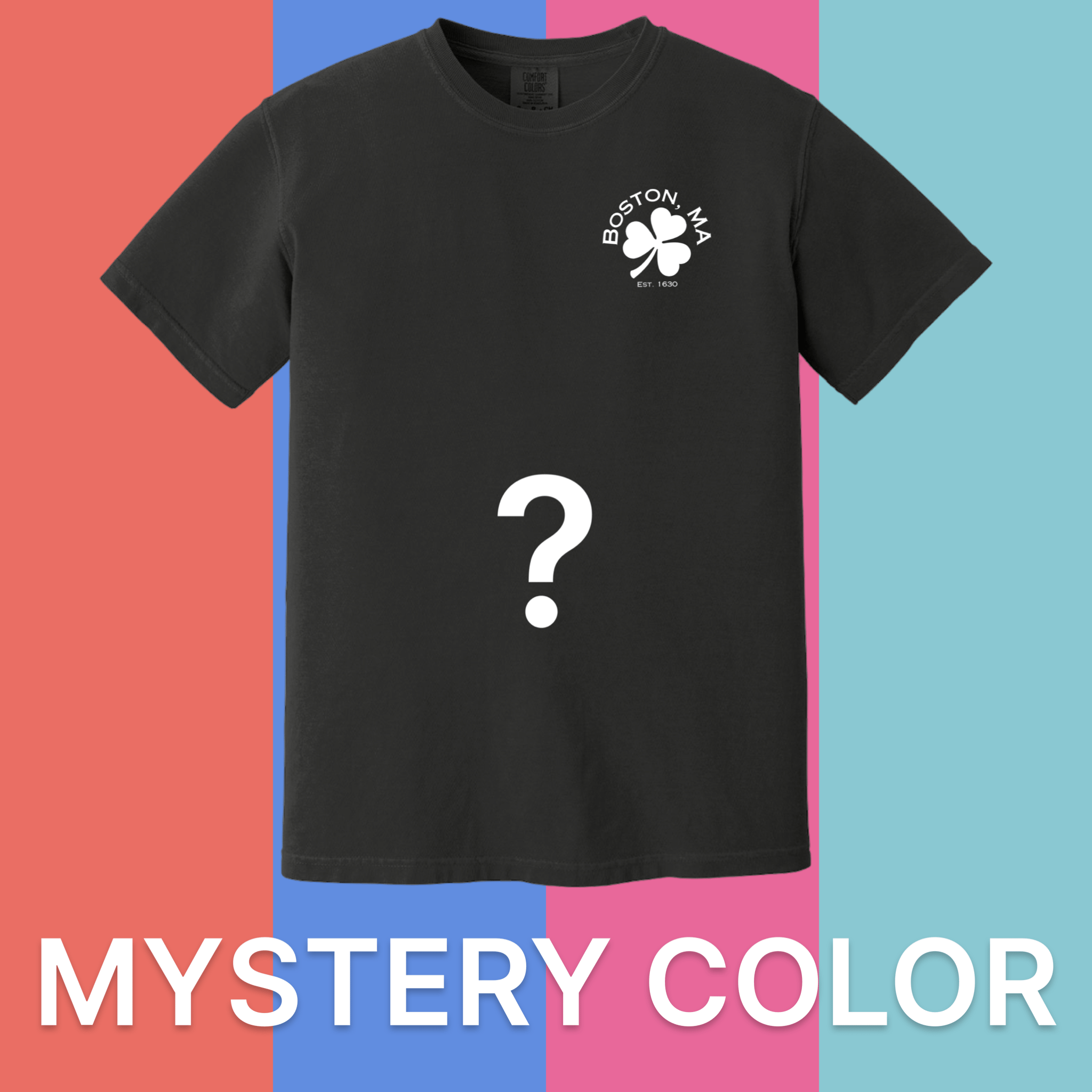 Boston Shamrock Comfort Colors T-Shirt - Mystery Color