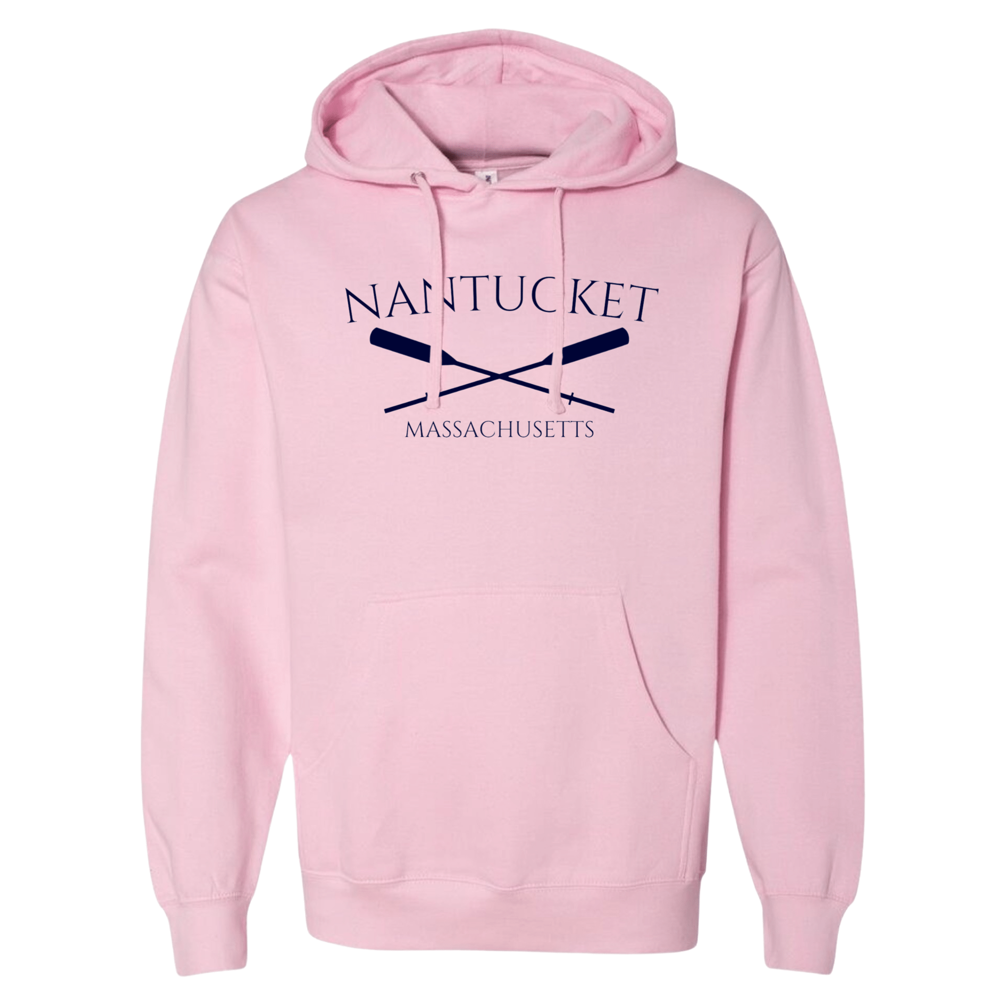 Nantucket Crossed Oar Essential Hoodie, pink