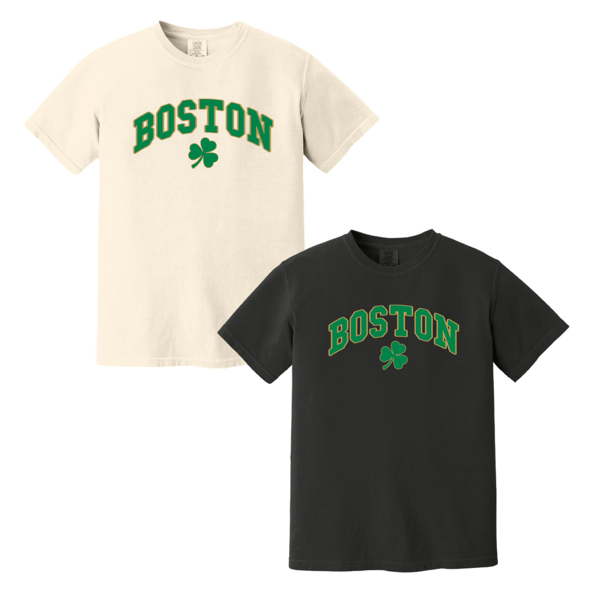 Boston Vintage Shamrock Comfort Colors T-Shirt