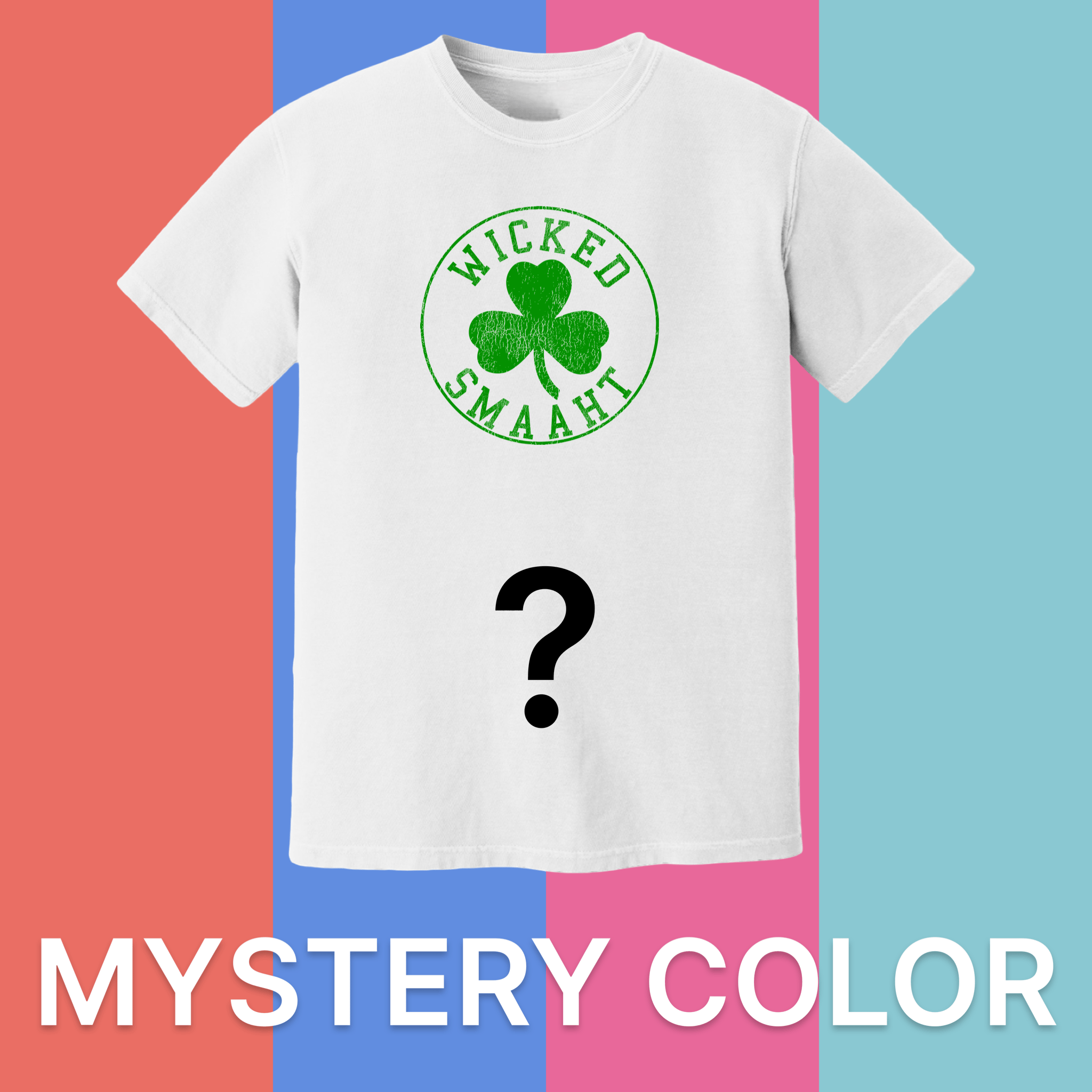 Cape Cod Clothing Company Wicked Smaaht Legacy Shamrock Comfort Colors T-Shirt - Mystery Color