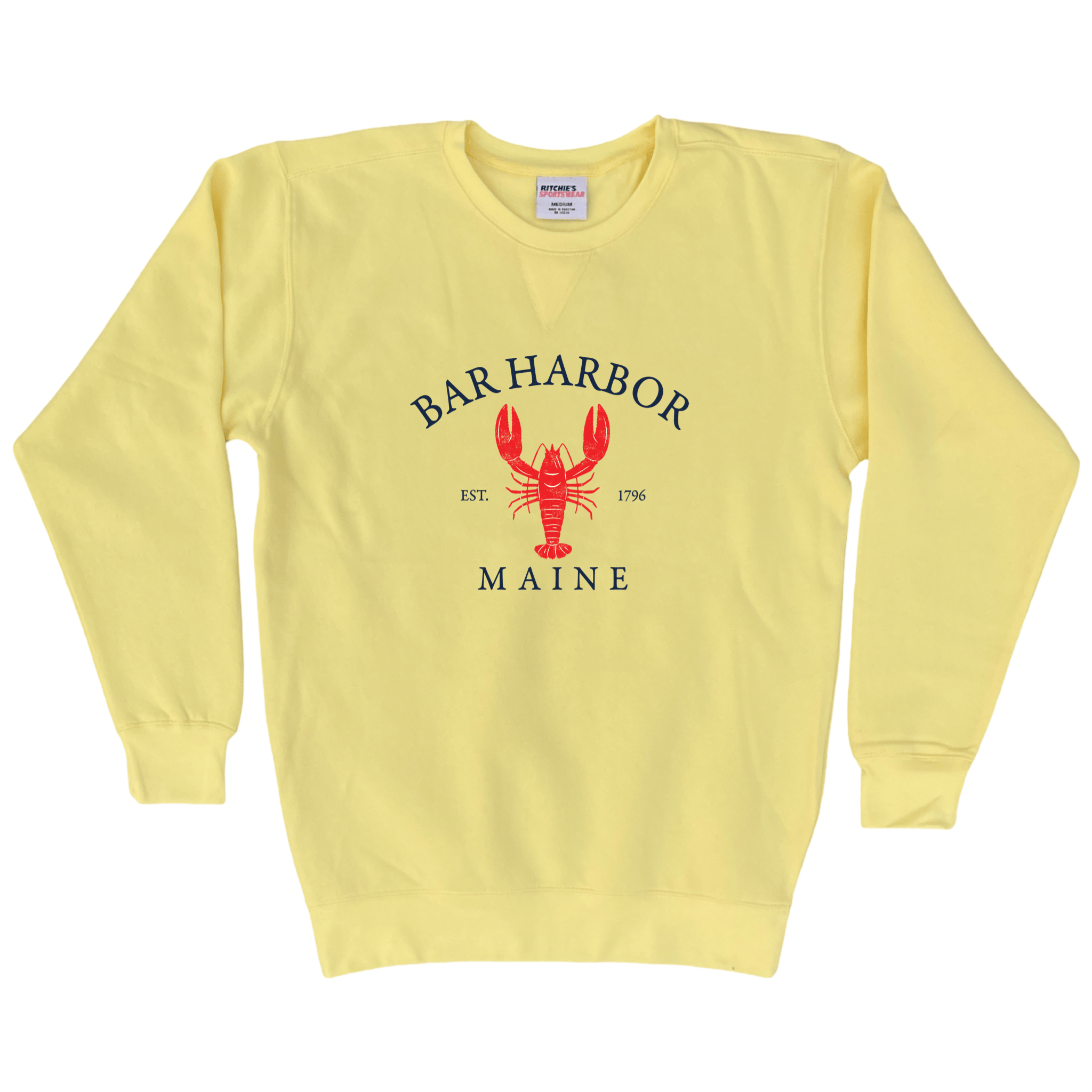 Cape Cod Clothing Company Bar Harbor Vintage Lobster Fleece Crewneck