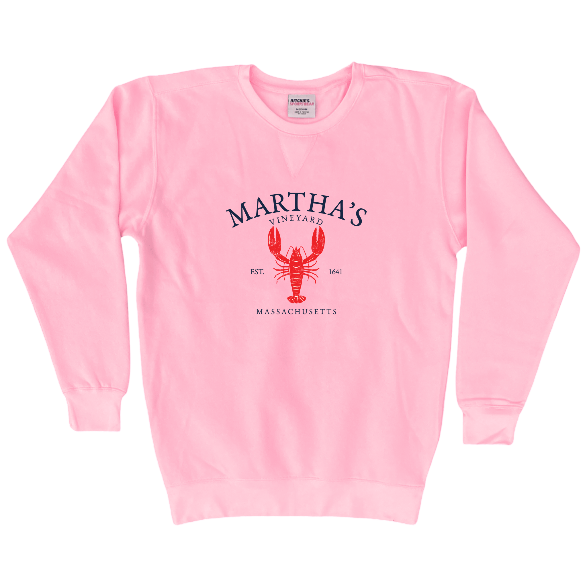 Cape Cod Clothing Company Martha's Vineyard Vintage Lobster Fleece Crewneck