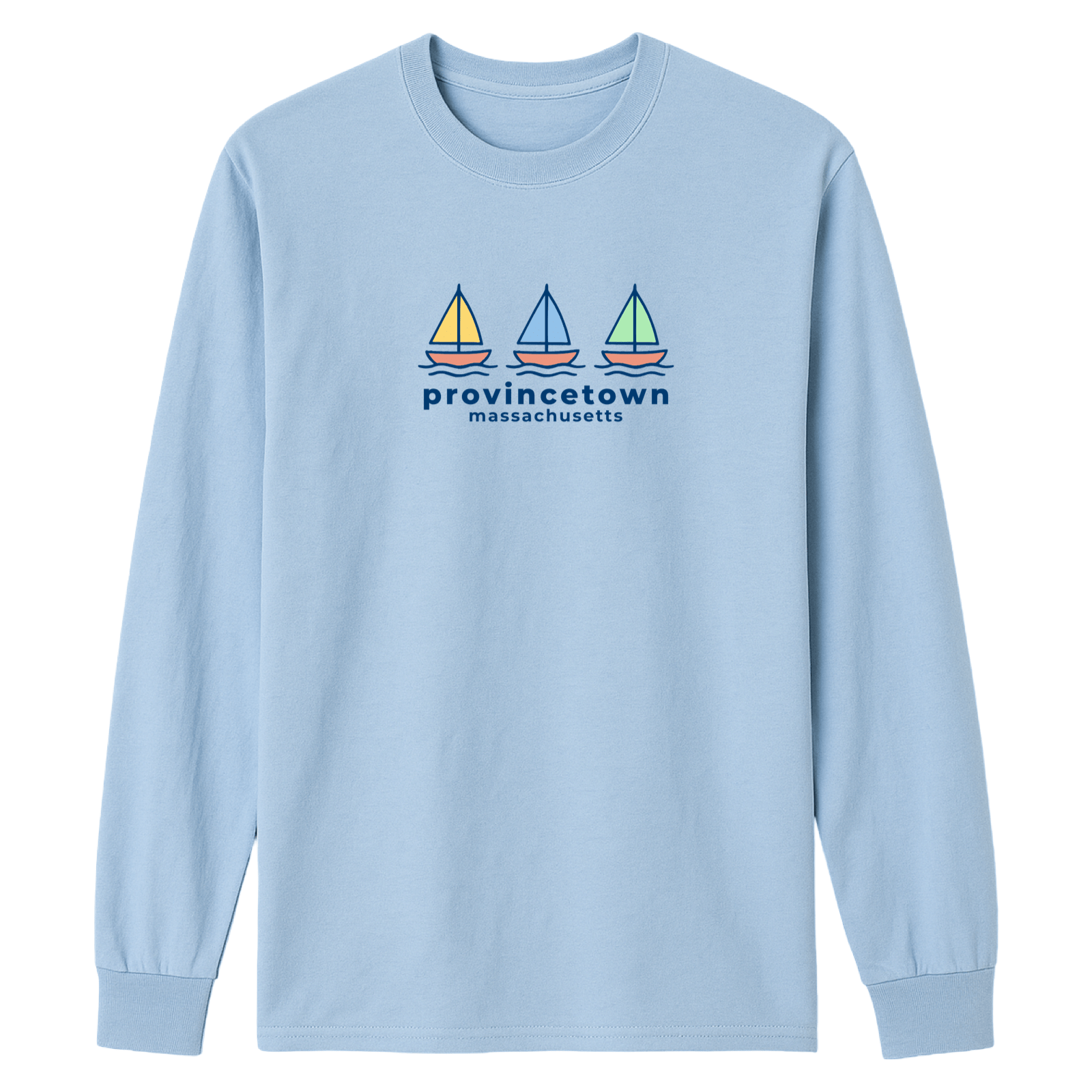 Cape Cod Clothing Company Provincetown Summer Sails Essential Long Sleeve Tee