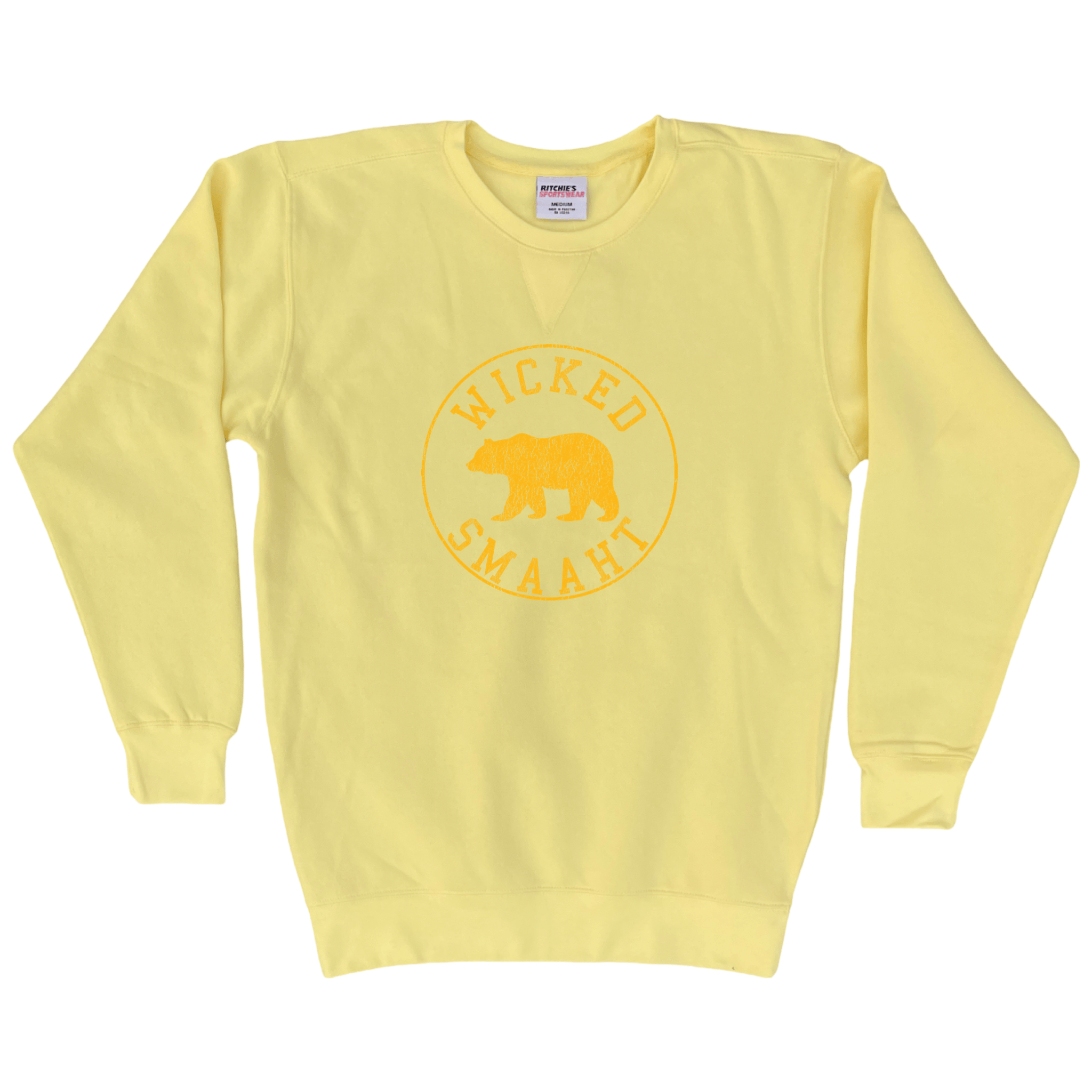 Cape Cod Clothing Company Wicked Smaaht Legacy Bear Fleece Crewneck