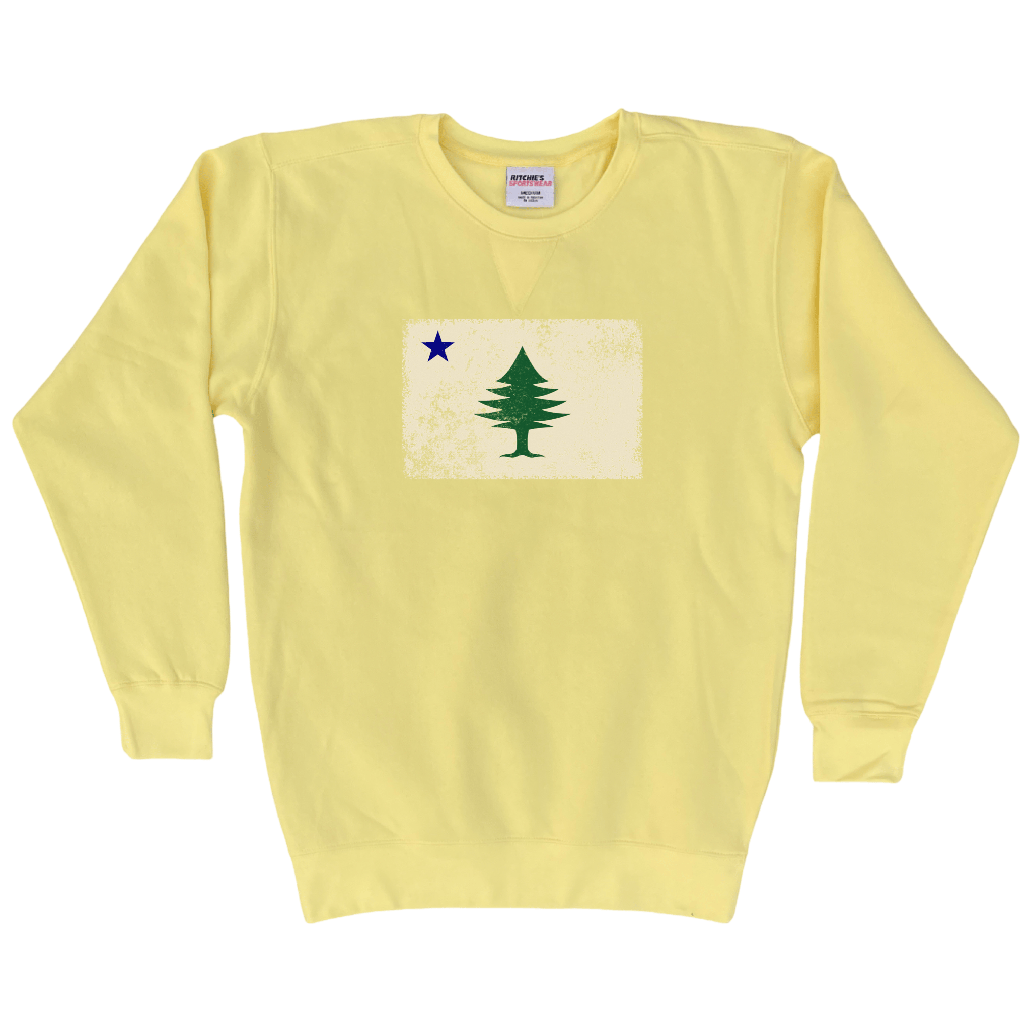 Cape Cod Clothing Company Classic Maine Flag Fleece Crewneck