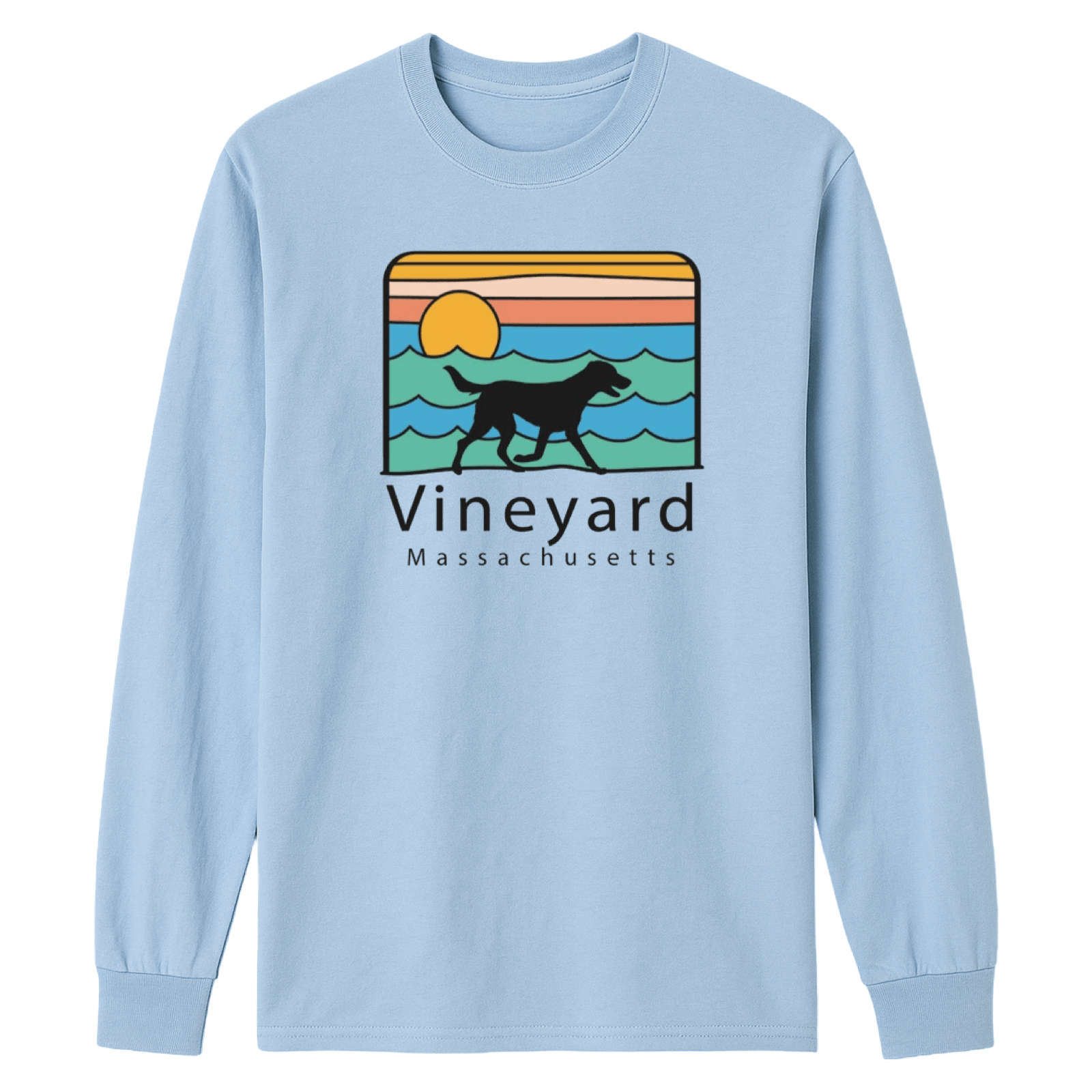 Cape Cod Clothing Company Vineyard Summer Dog Essential Long Sleeve Tee