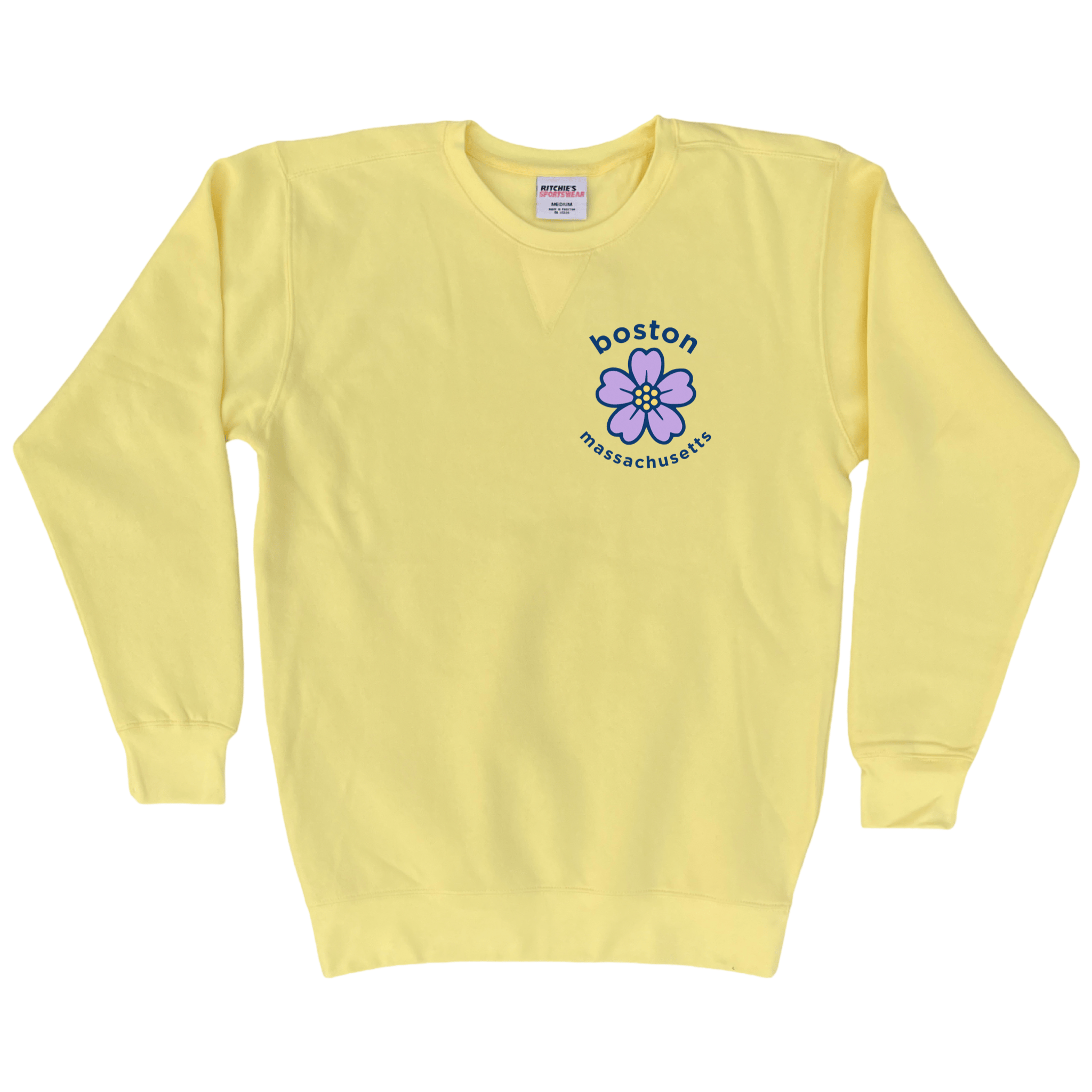Cape Cod Clothing Company Boston Sea Lavender Fleece Crewneck