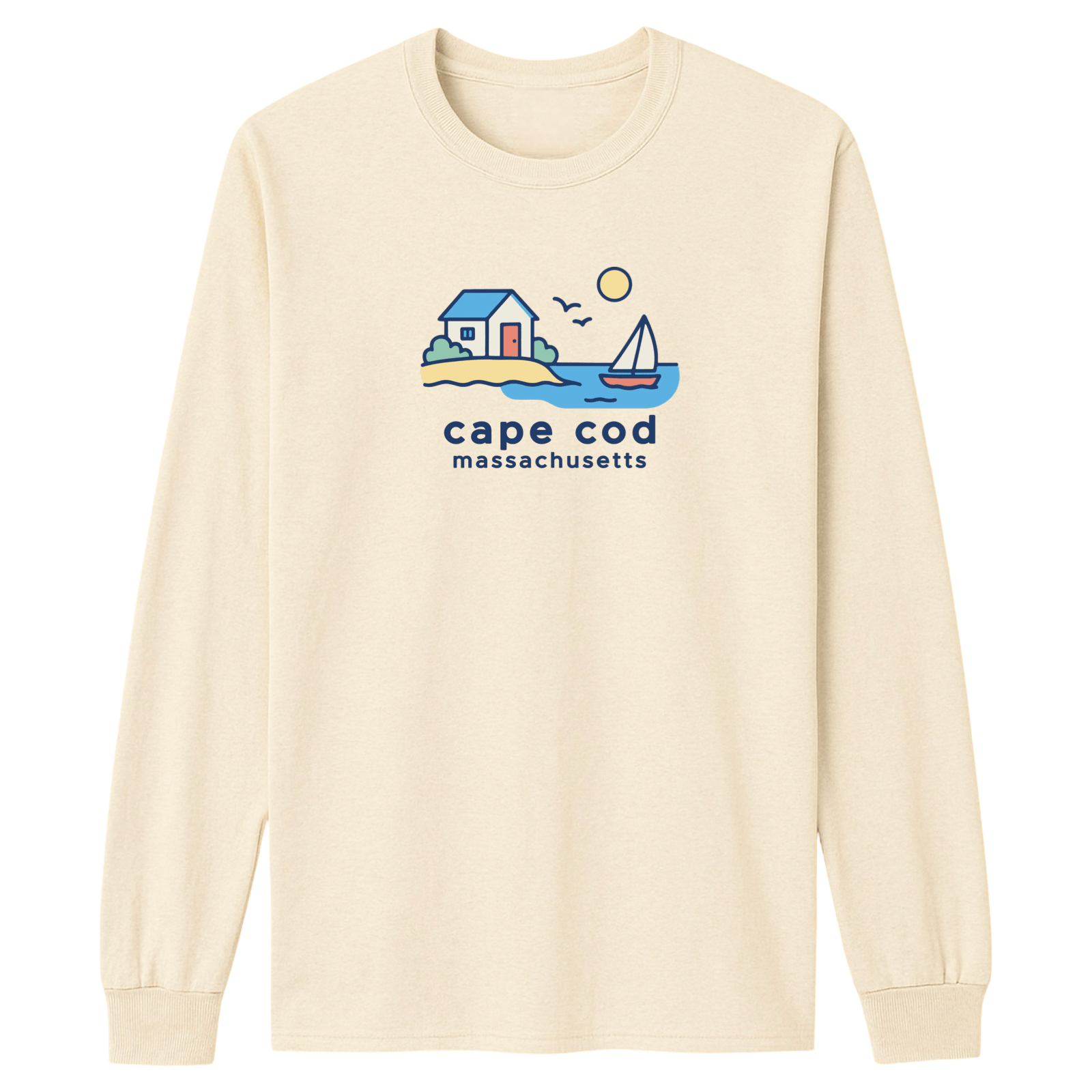Cape Cod Clothing Company Cape Cod Beach House Essential Long Sleeve Tee