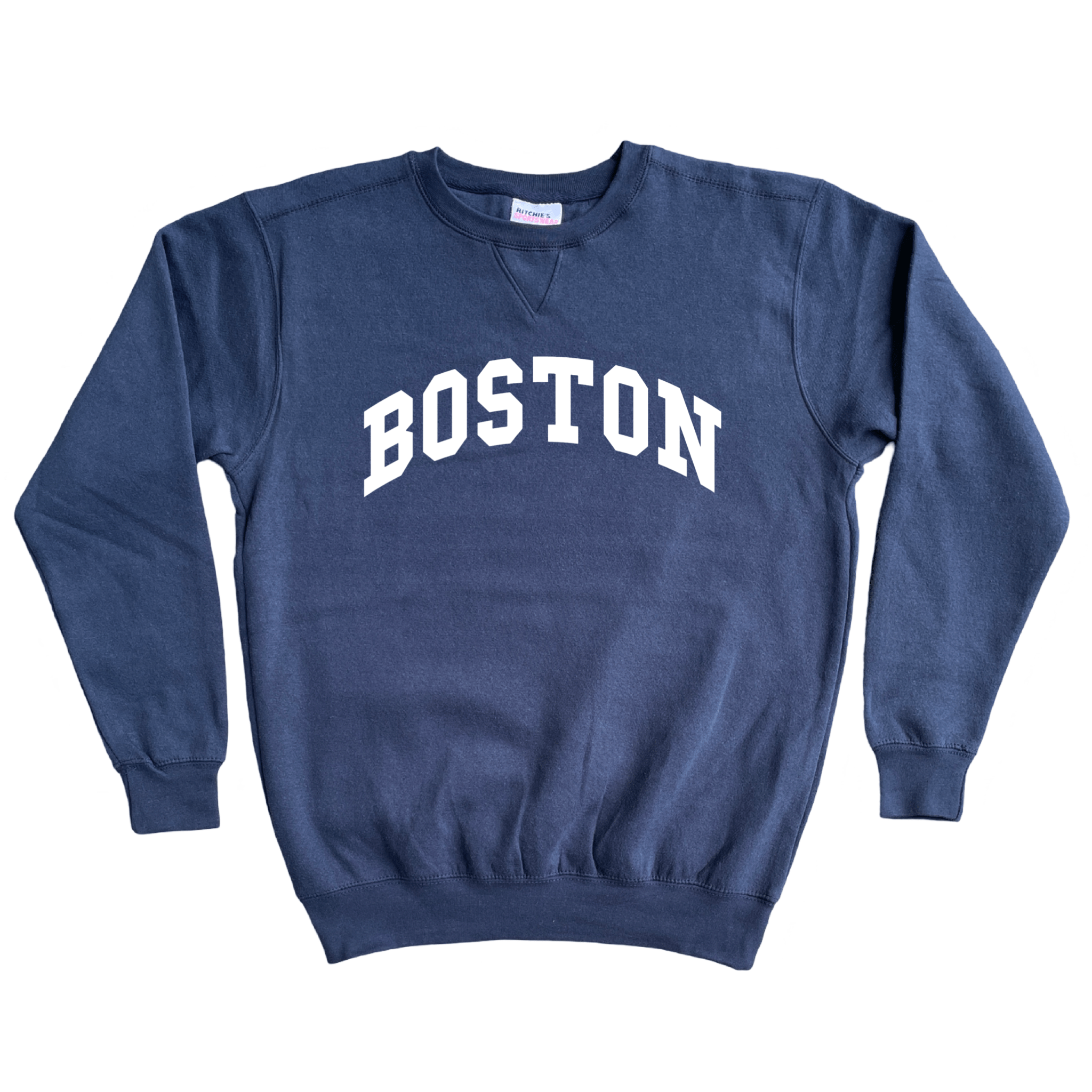 Boston Fleece Crewneck Sweatshirt, navy