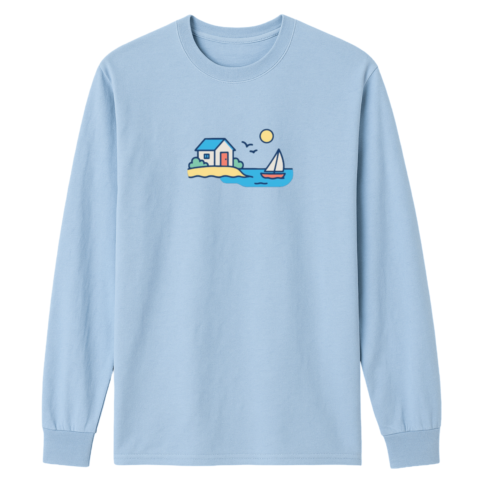 Cape Cod Clothing Company Summer Beach House Essential Long Sleeve Tee
