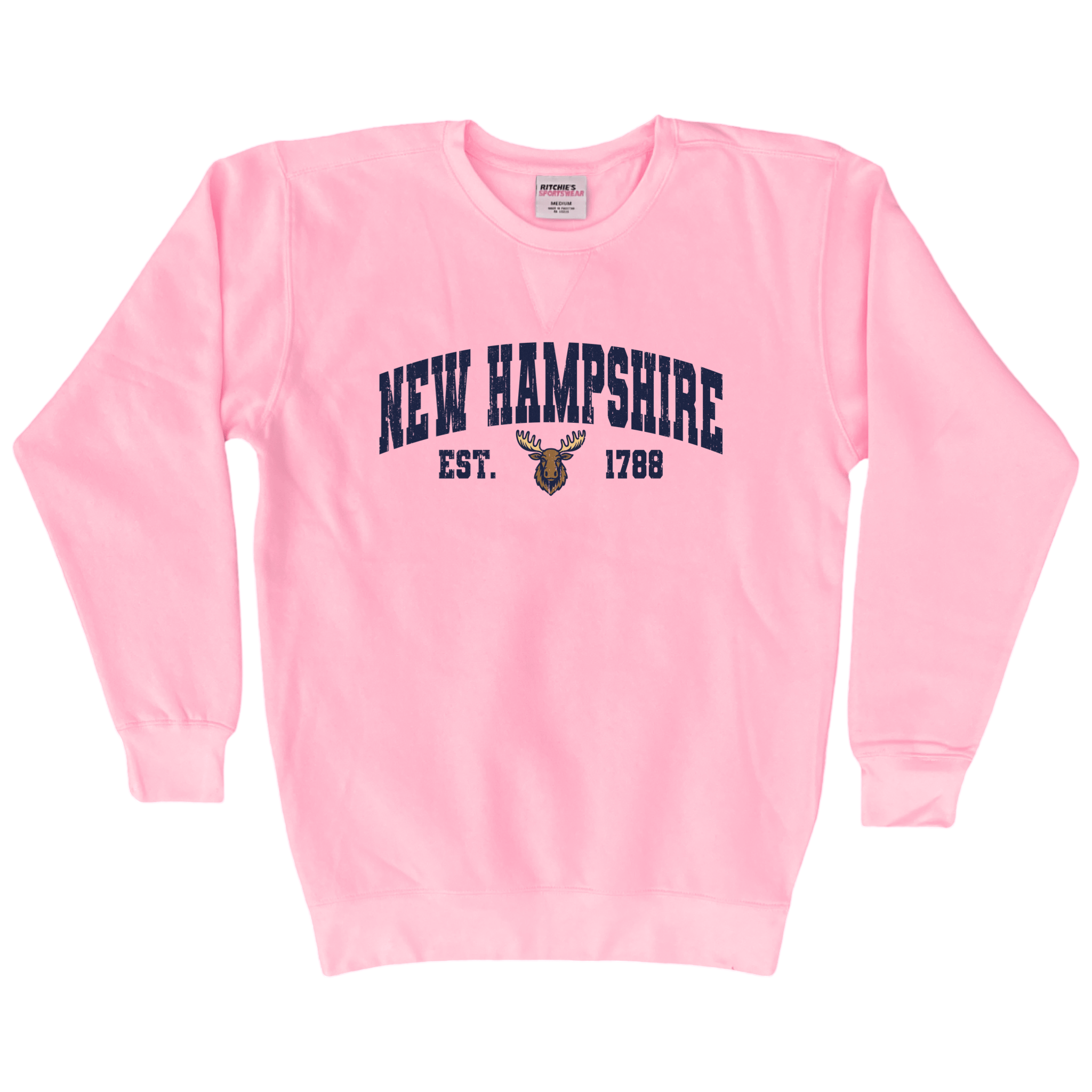Cape Cod Clothing Company New Hampshire Moose Fleece Crewneck
