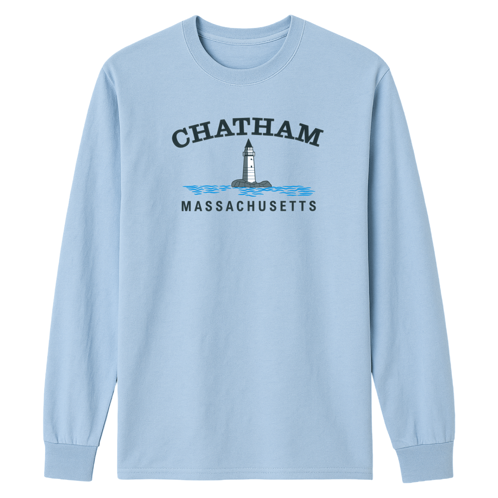 Cape Cod Clothing Company Chatham Big Lighthouse Essential Long Sleeve Tee