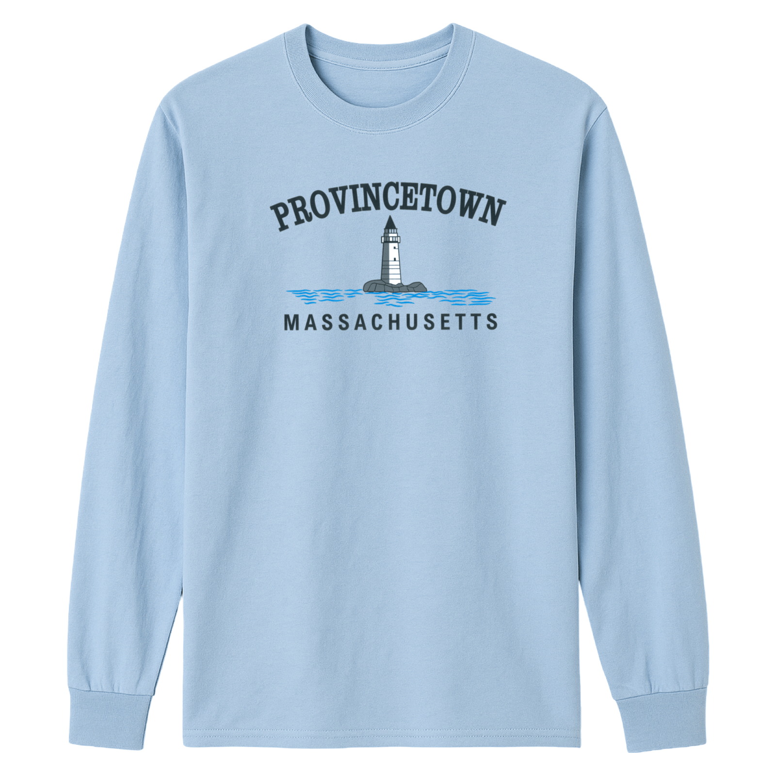 Cape Cod Clothing Company Provincetown Big Lighthouse Essential Long Sleeve Tee