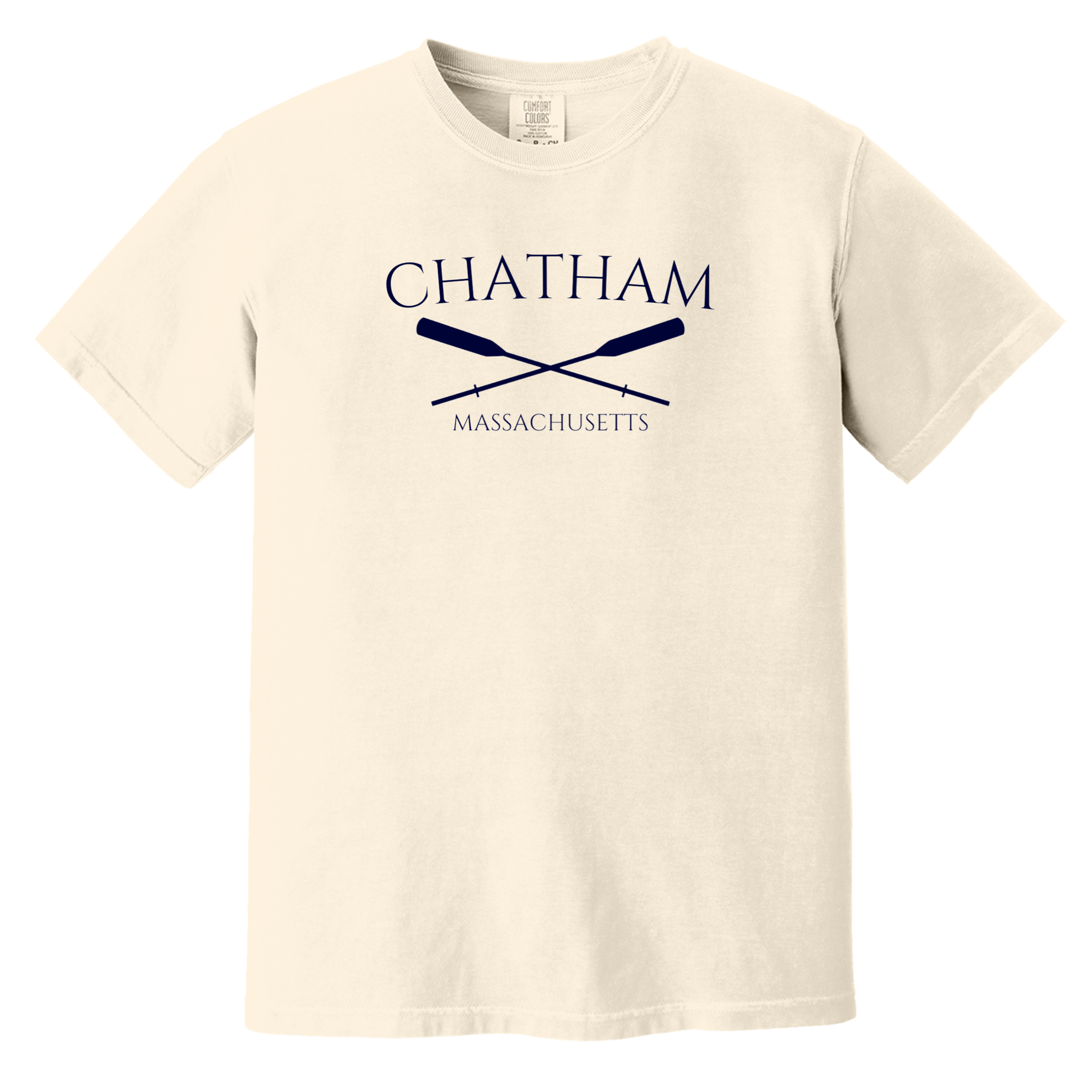 Chatham Crossed Oar Comfort Colors T-Shirt, ivory