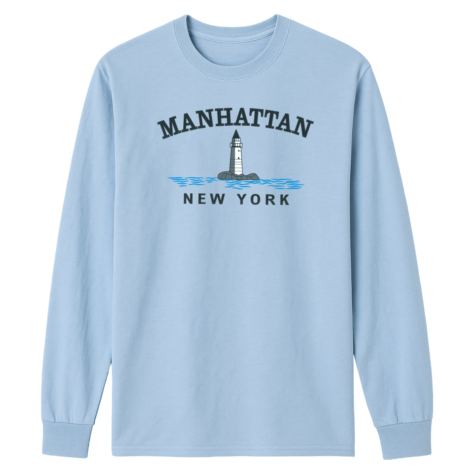 Cape Cod Clothing Company Manhattan Big Lighthouse Essential Long Sleeve Tee