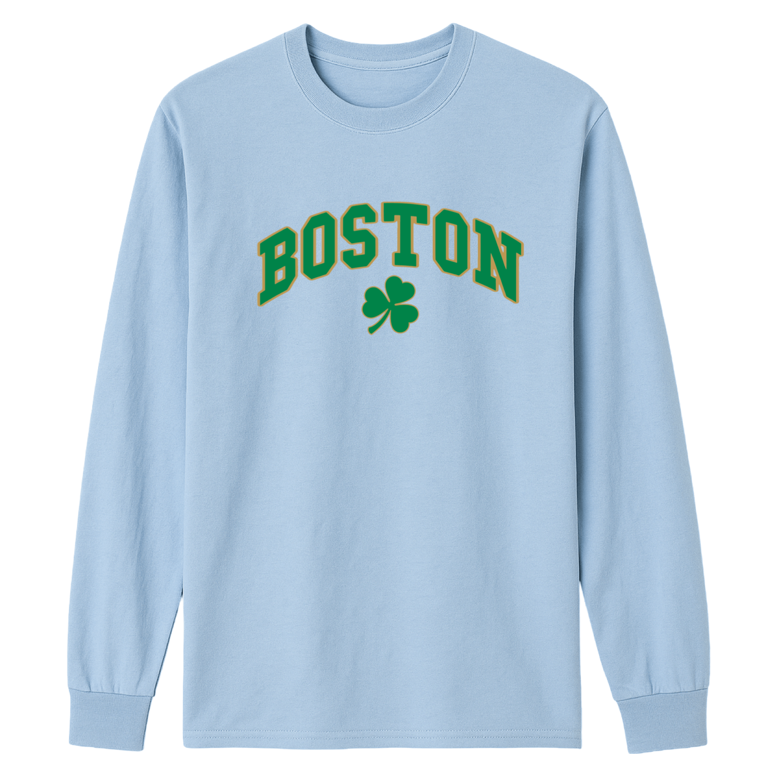 Cape Cod Clothing Company Boston Vintage Shamrock Essential Long Sleeve Tee
