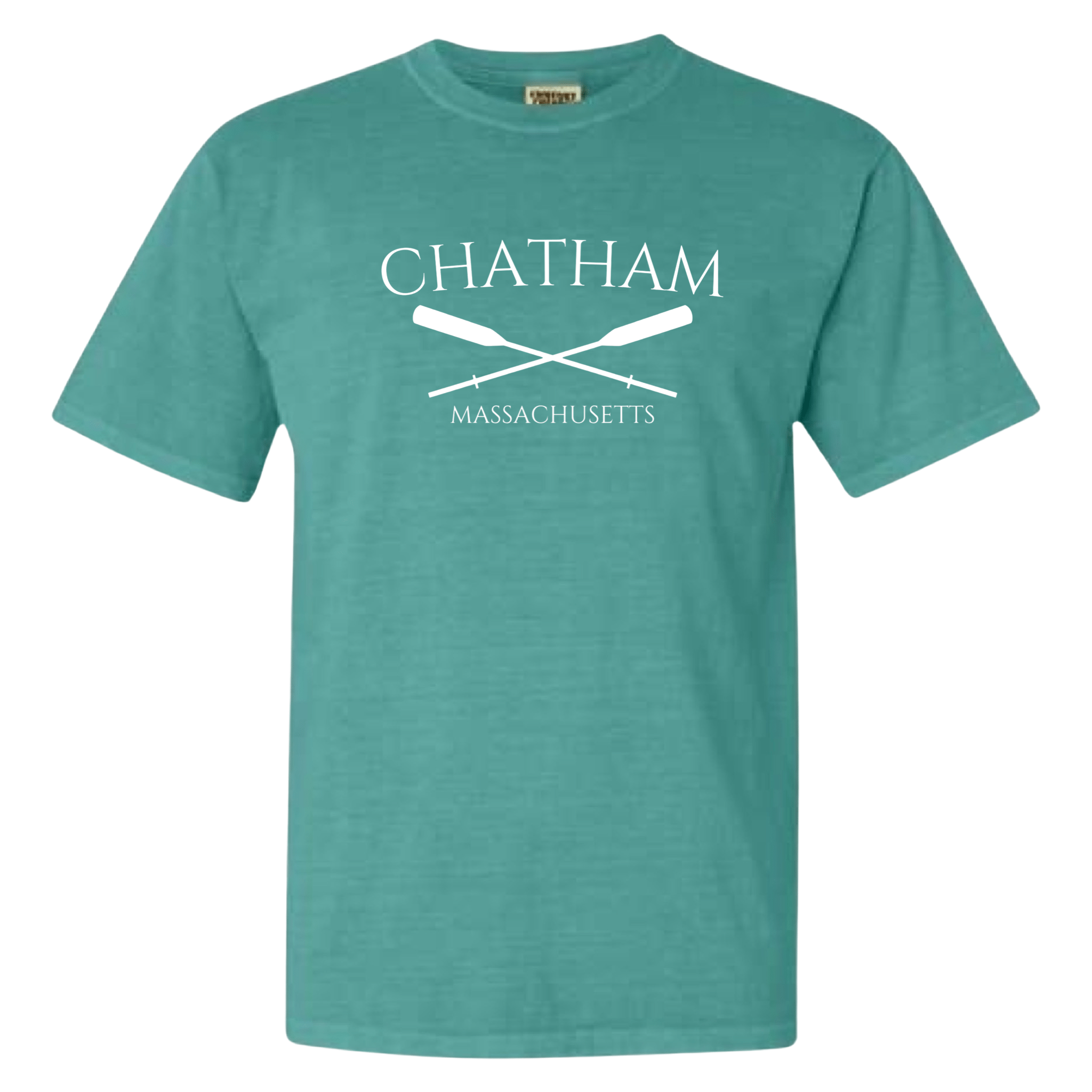 Chatham Crossed Oar Comfort Colors T-Shirt, seafoam