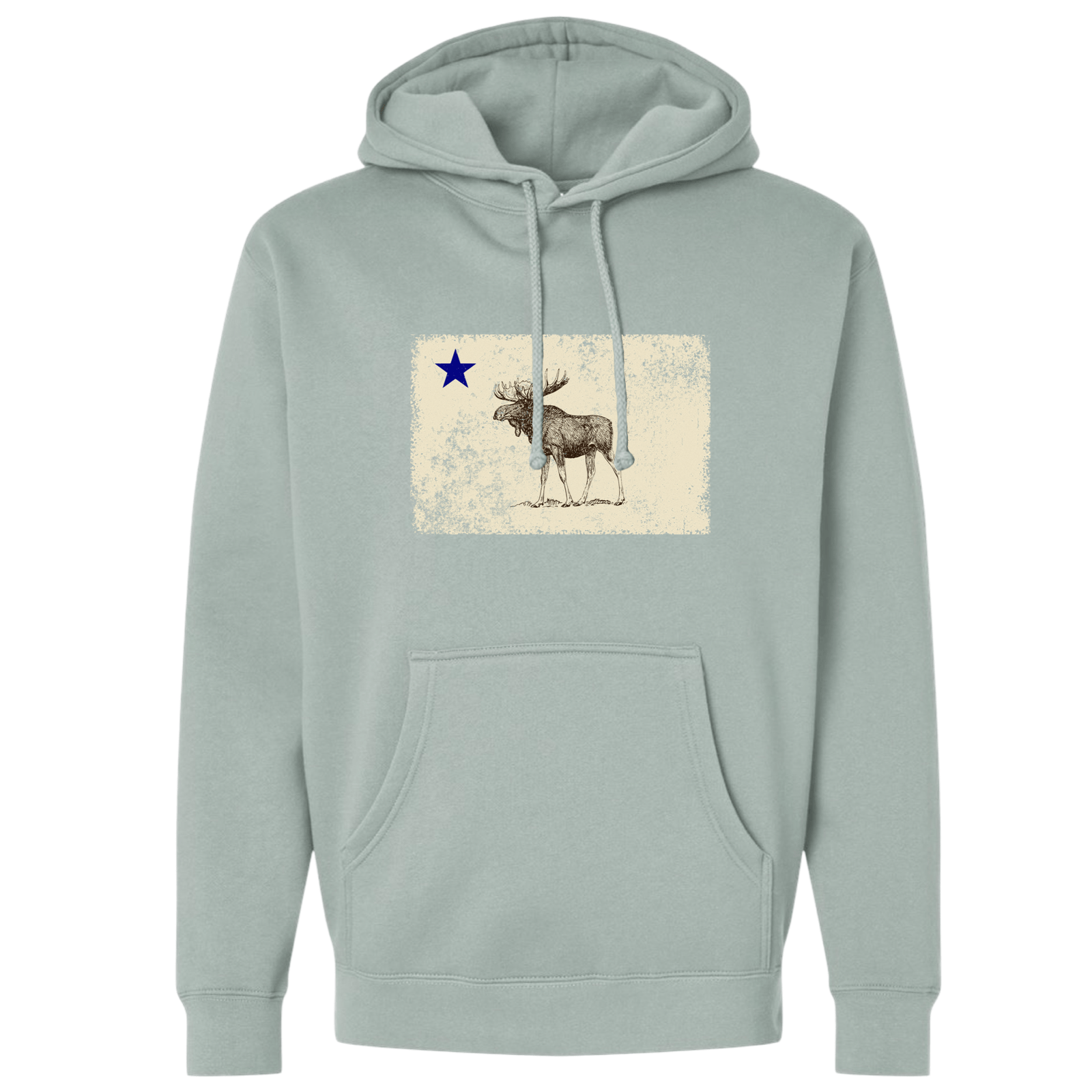 Cape Cod Clothing Company Classic Maine Moose Flag Midweight Hoodie