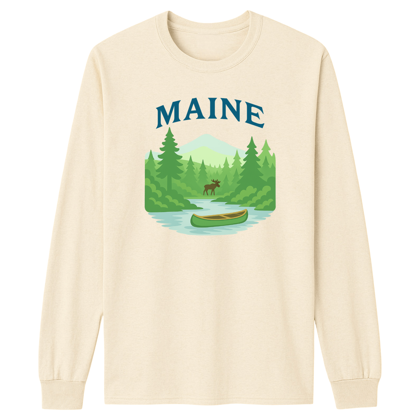 Cape Cod Clothing Company Maine Forest Essential Long Sleeve Tee
