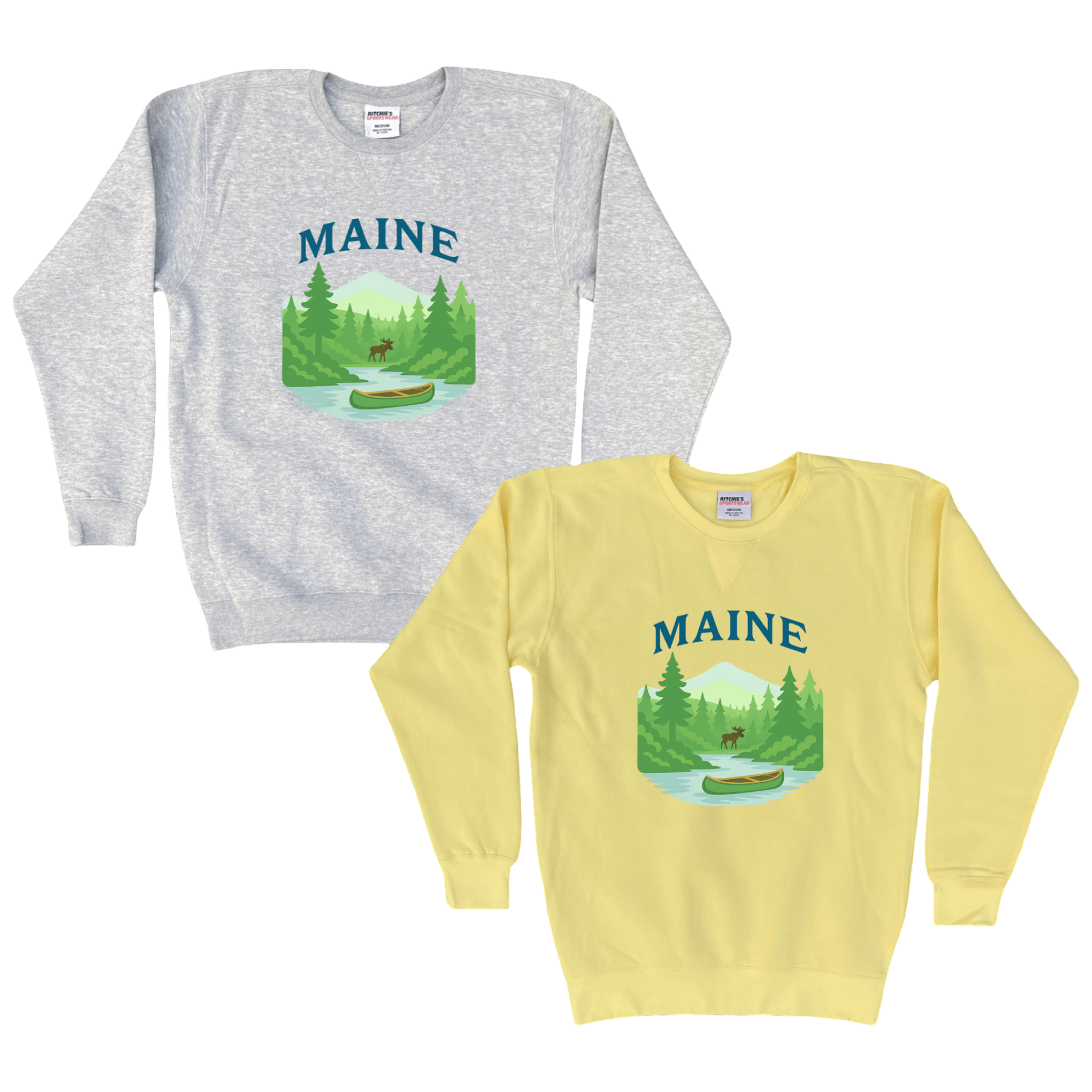 Cape Cod Clothing Company Maine Forest Fleece Crewneck Sweatshirt
