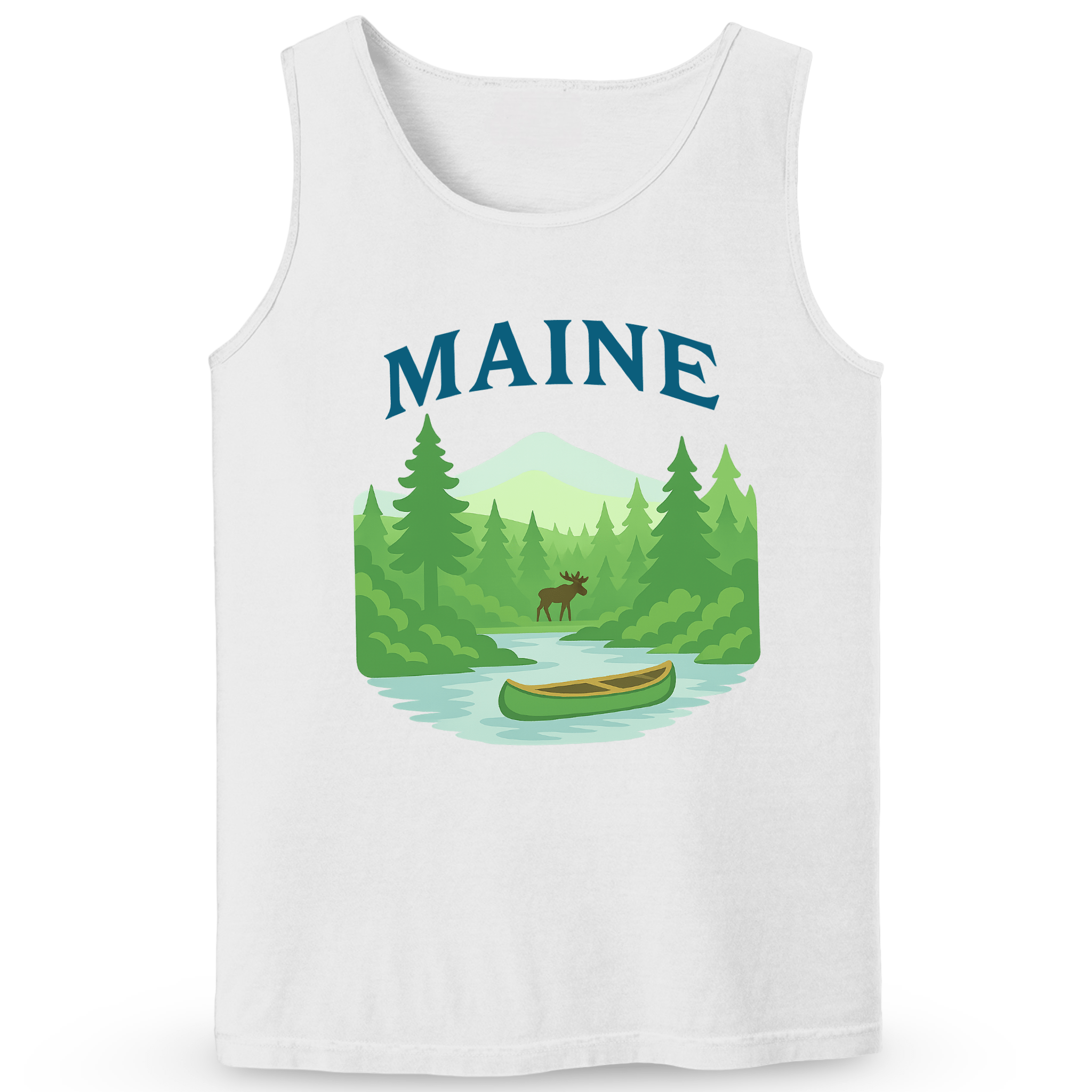 Cape Cod Clothing Company Maine Forest Soft Cotton Tank Top