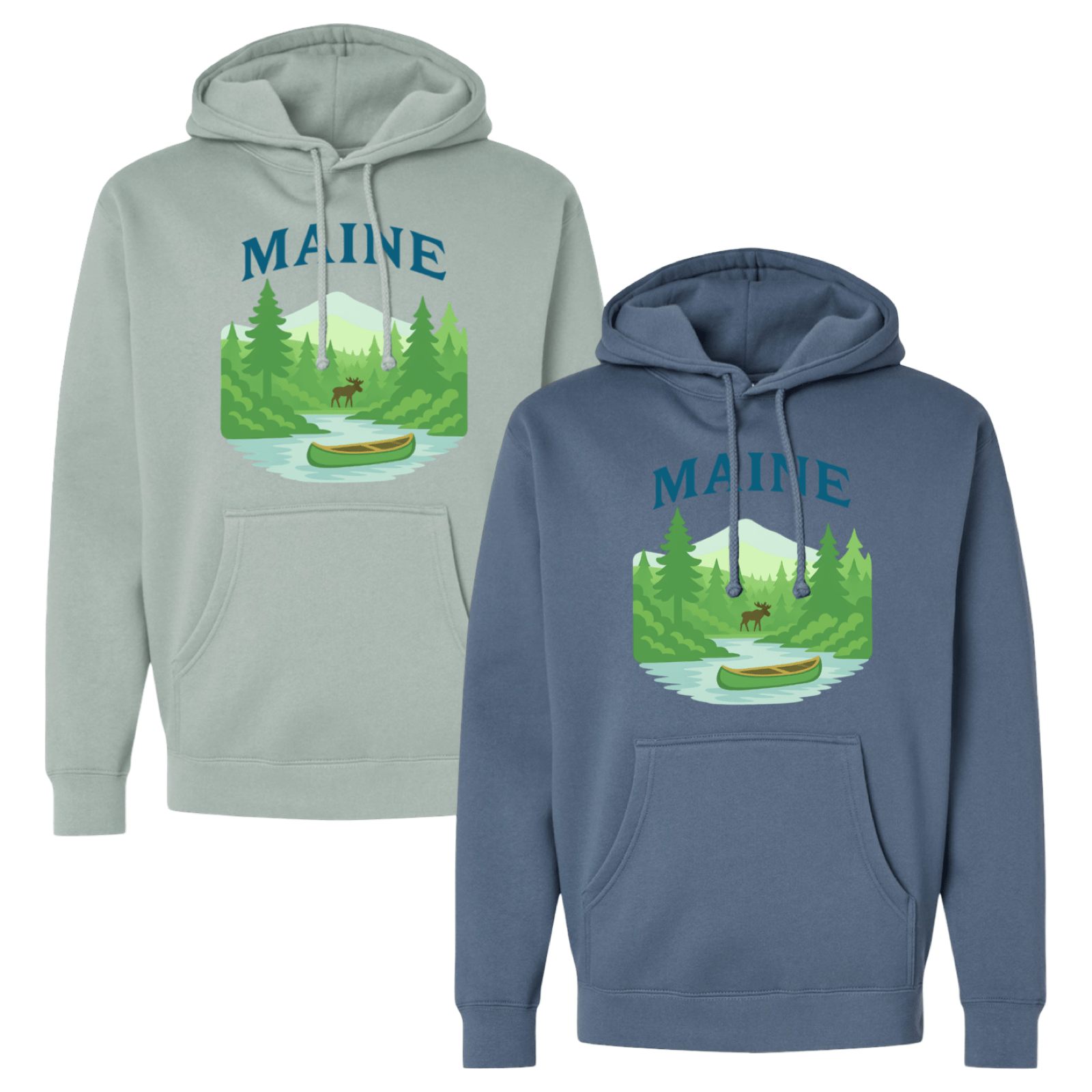Cape Cod Clothing Company Maine Forest Midweight Fleece Hoodie