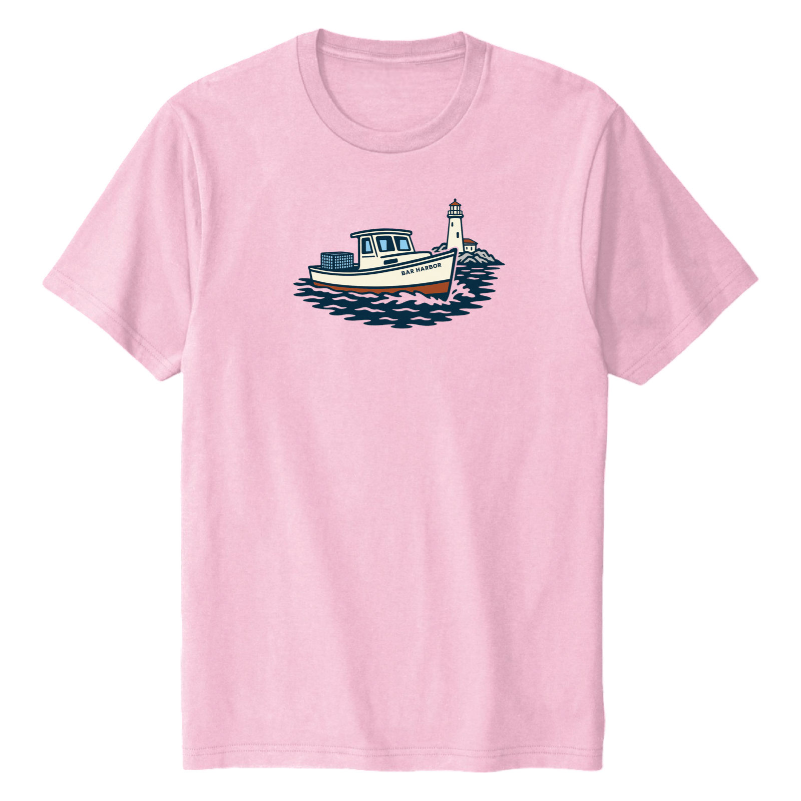 Cape Cod Clothing Company Bar Harbor Lobster Boat Soft Cotton T-Shirt