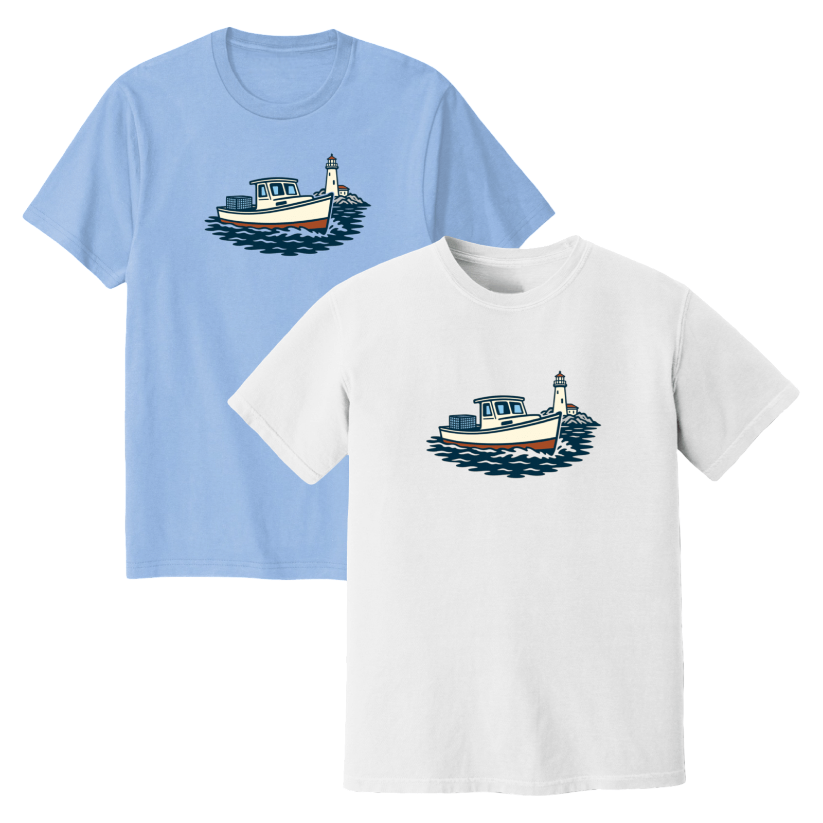 Cape Cod Clothing Company Lobster Boat Soft Cotton T-Shirt