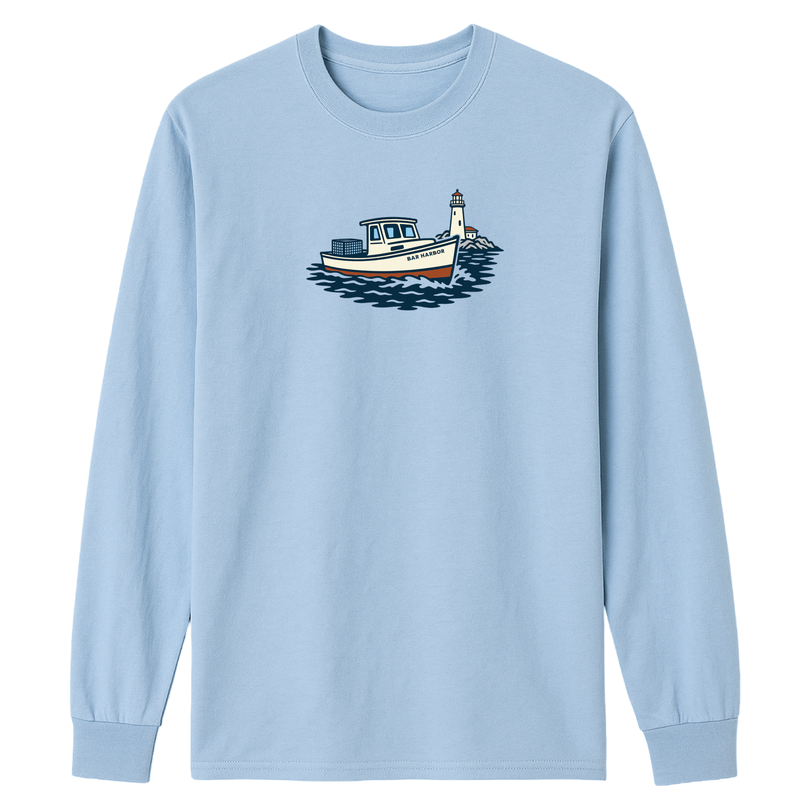 Cape Cod Clothing Company Bar Harbor Lobster Boat Essential Long Sleeve Tee
