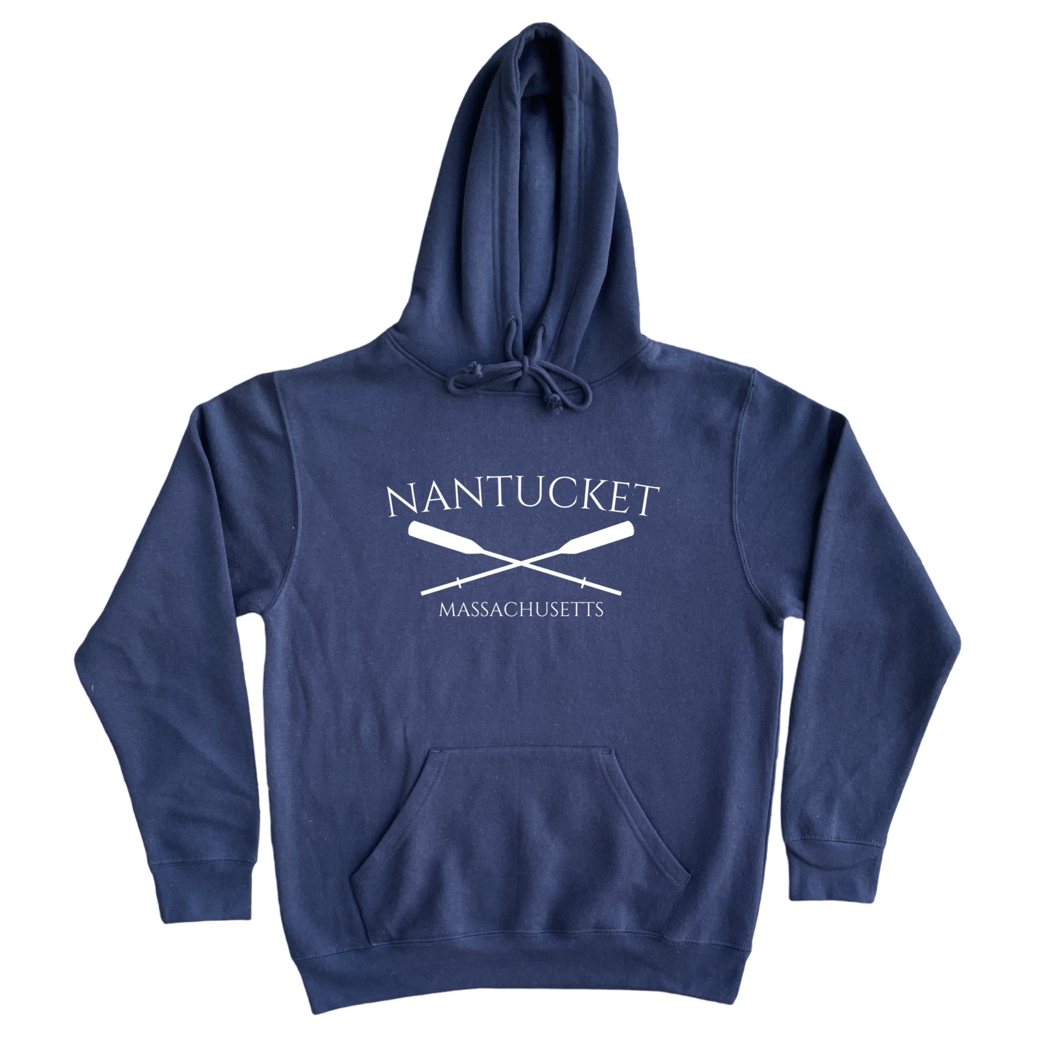 Nantucket Crossed Oar Soft Fleece Hoodie, navy