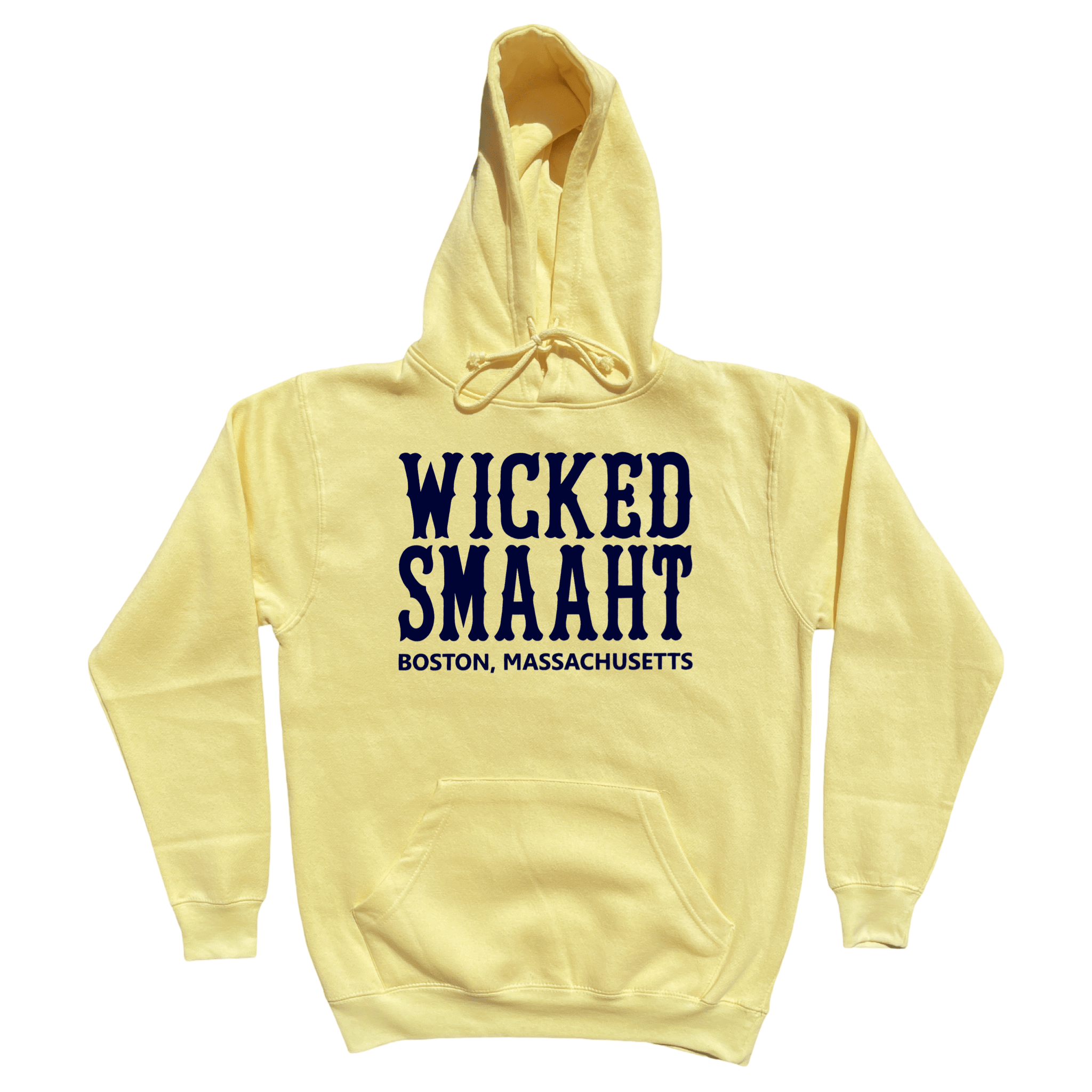 Boston Wicked Smaaht Soft Fleece Hoodie, yellow