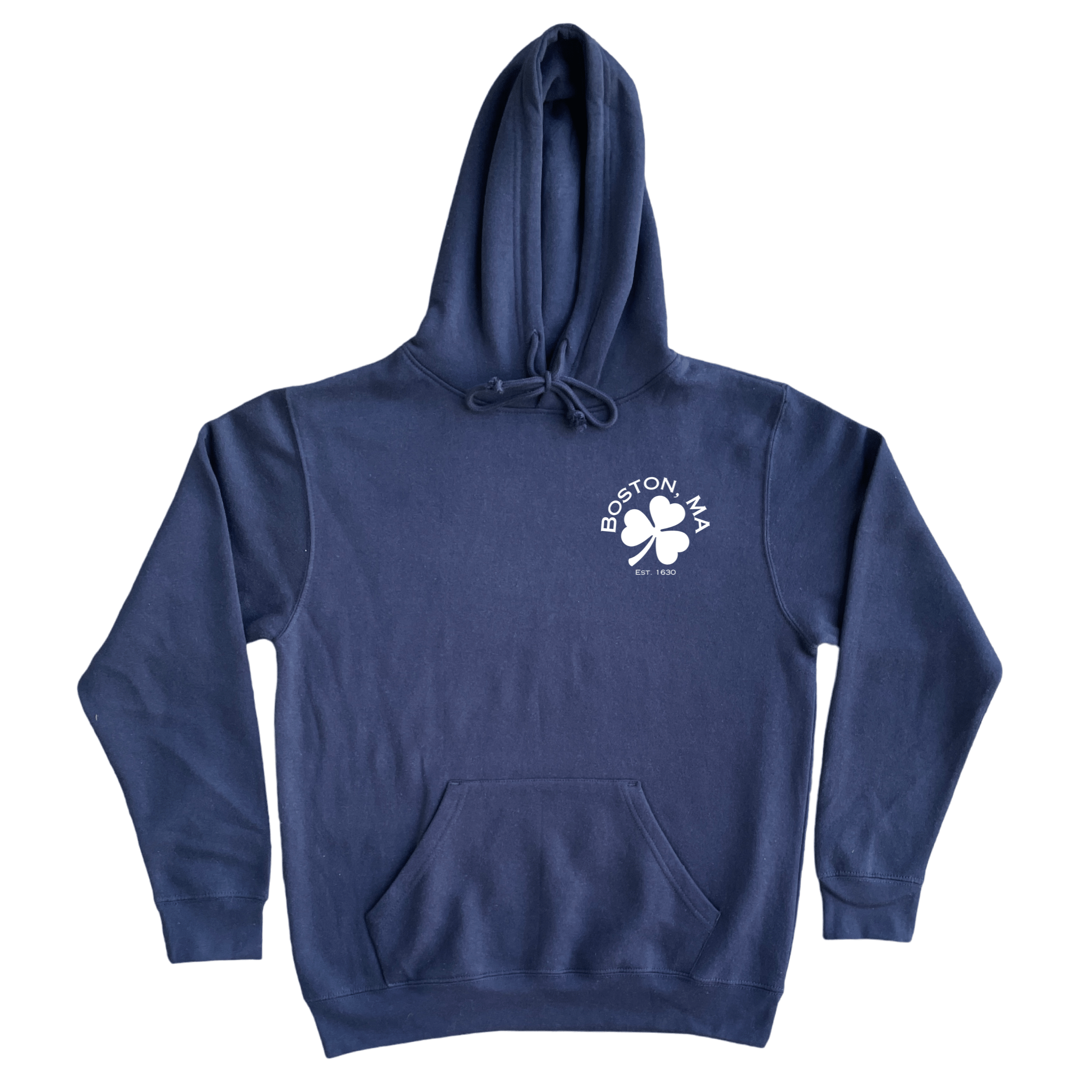 Boston Shamrock Soft Fleece Hoodie, navy