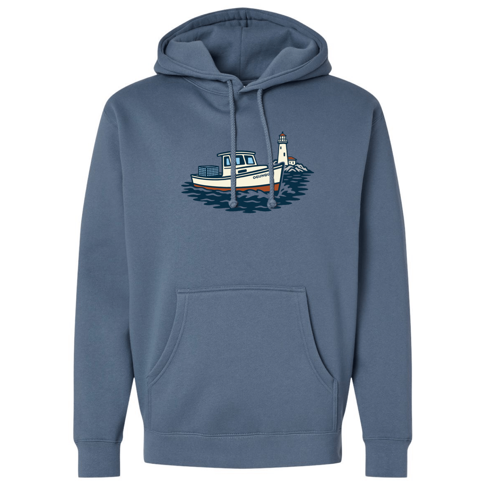 Cape Cod Clothing Company Ogunquit Lobster Boat Midweight Fleece Hoodie