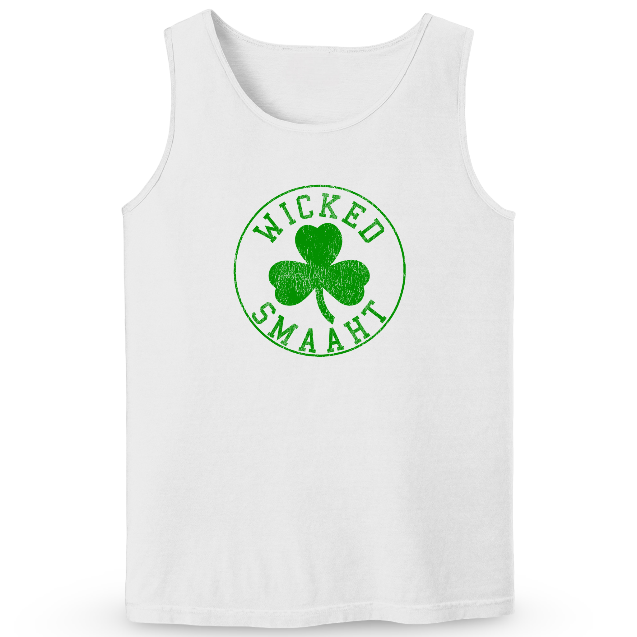 Cape Cod Clothing Company Wicked Smaaht Legacy Shamrock Soft Cotton Tank Top