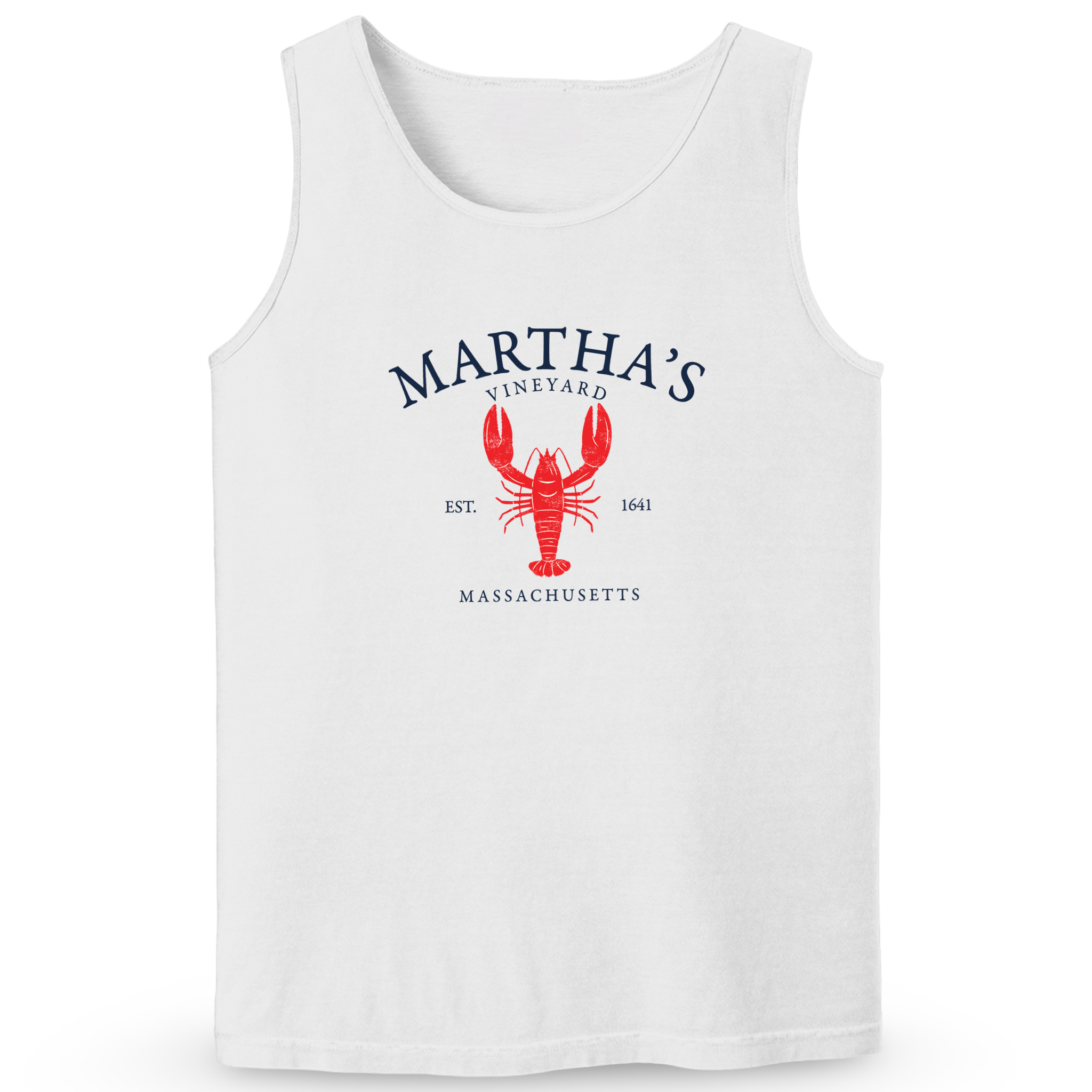 Cape Cod Clothing Company Martha's Vineyard Vintage Lobster Soft Cotton Tank Top