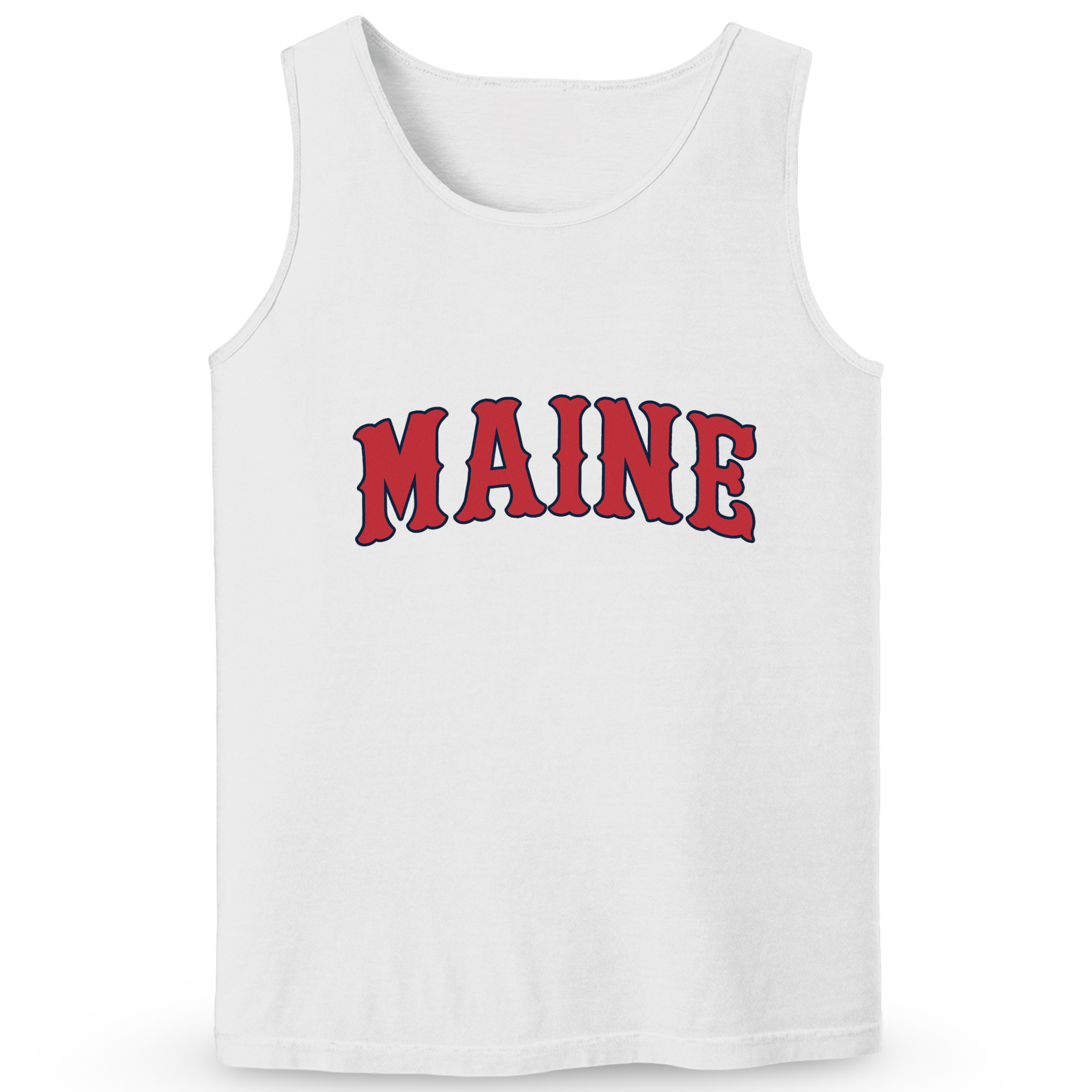 Cape Cod Clothing Company Maine Baseball Soft Cotton Tank Top