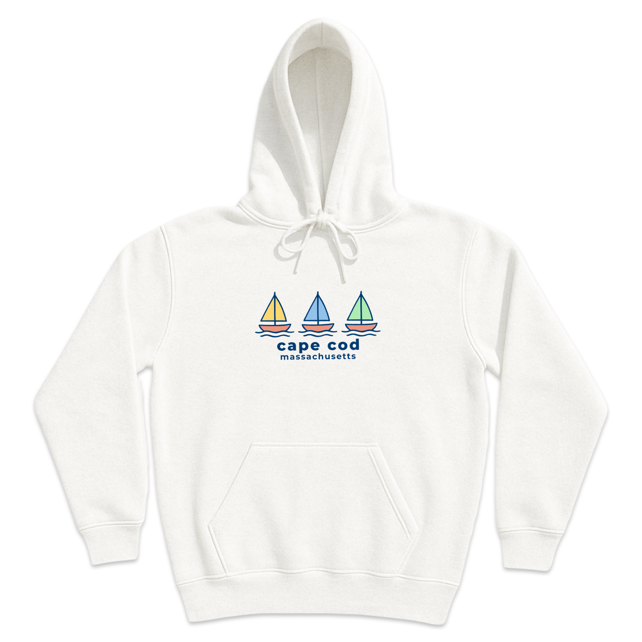 Cape Cod Summer Sails Soft Fleece Hoodie