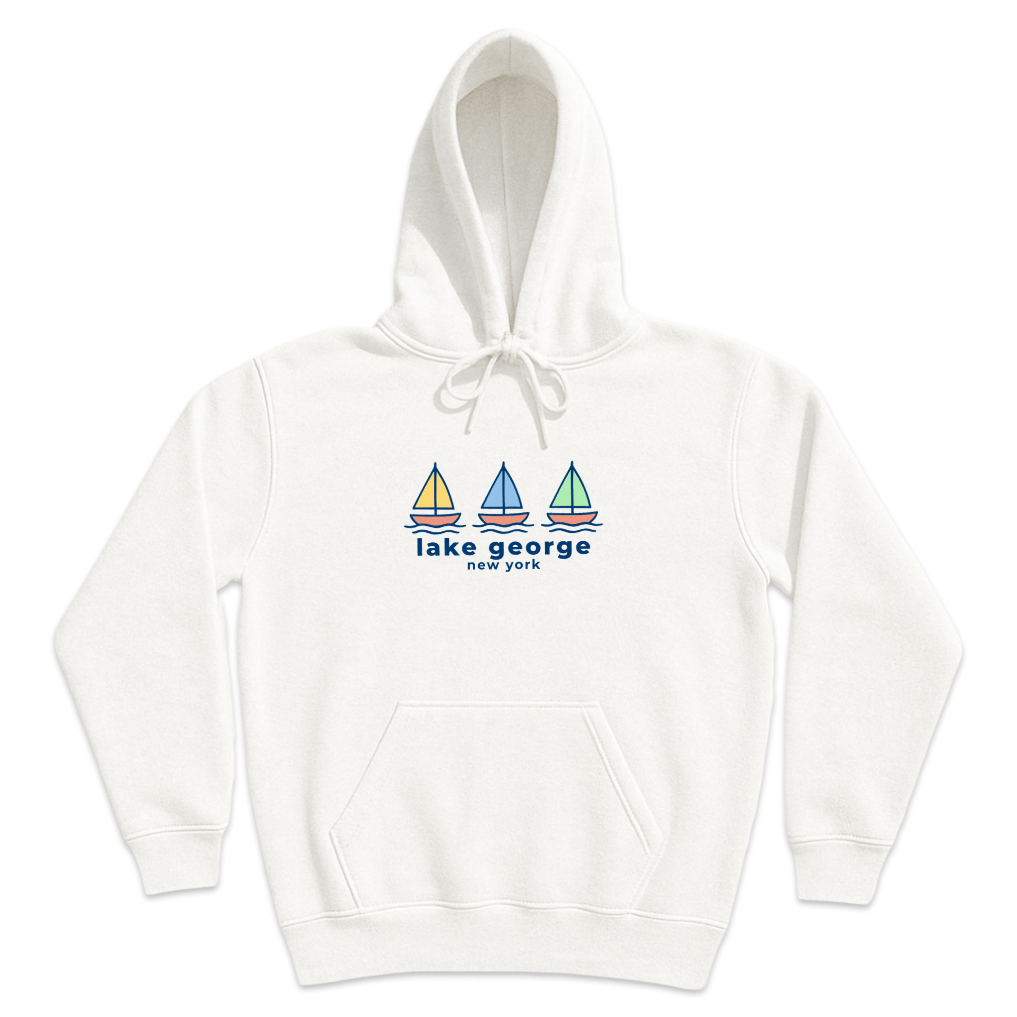 Cape Cod Clothing Company Lake George Summer Sails Soft Fleece Hoodie