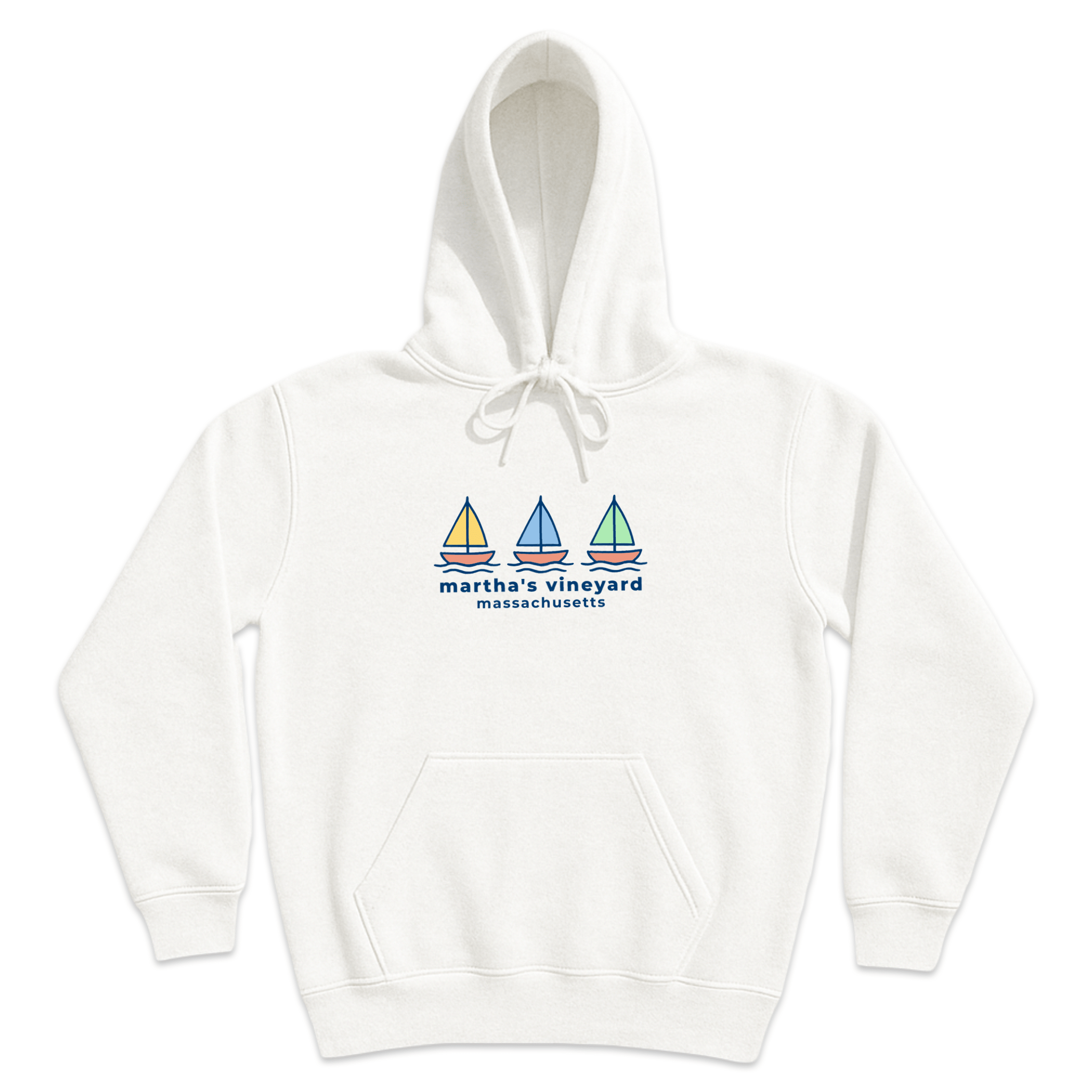 Cape Cod Clothing Company Martha's Vineyard Summer Sails Soft Fleece Hoodie