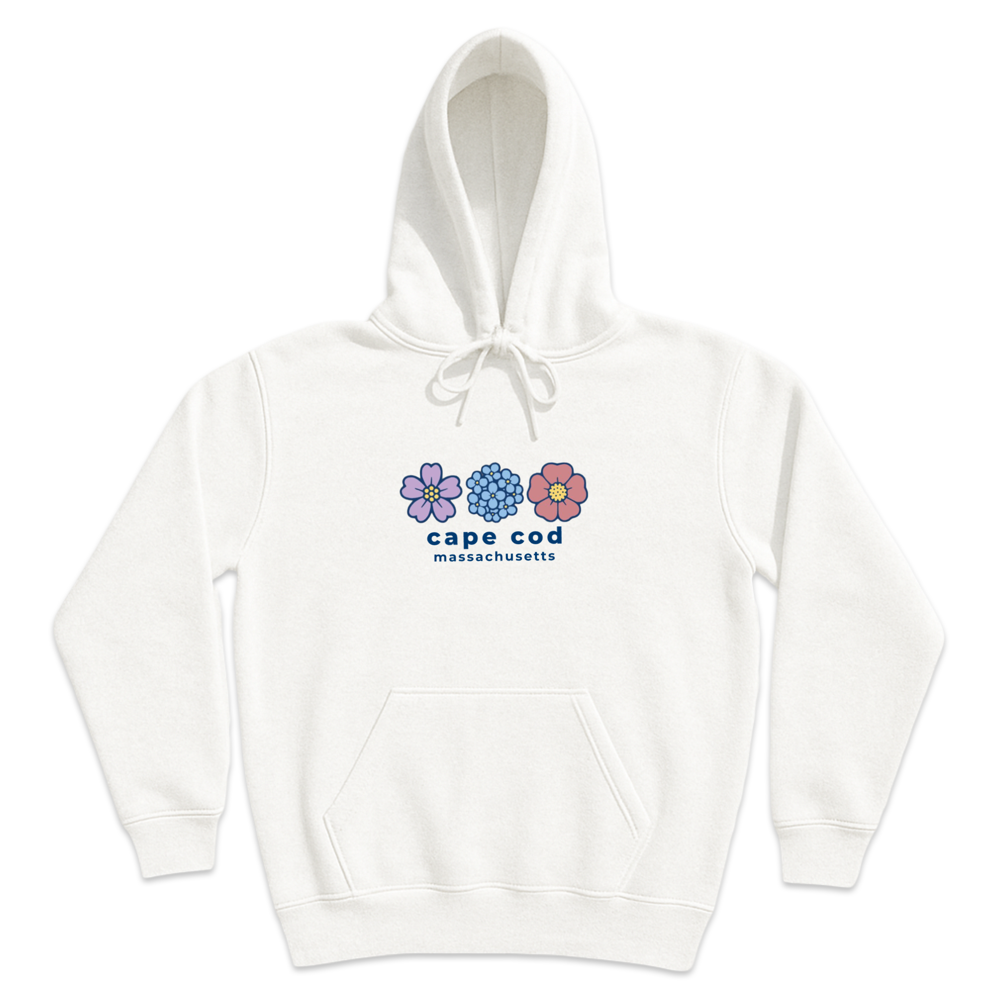 Cape Cod Summer Bloom Soft Fleece Hoodie