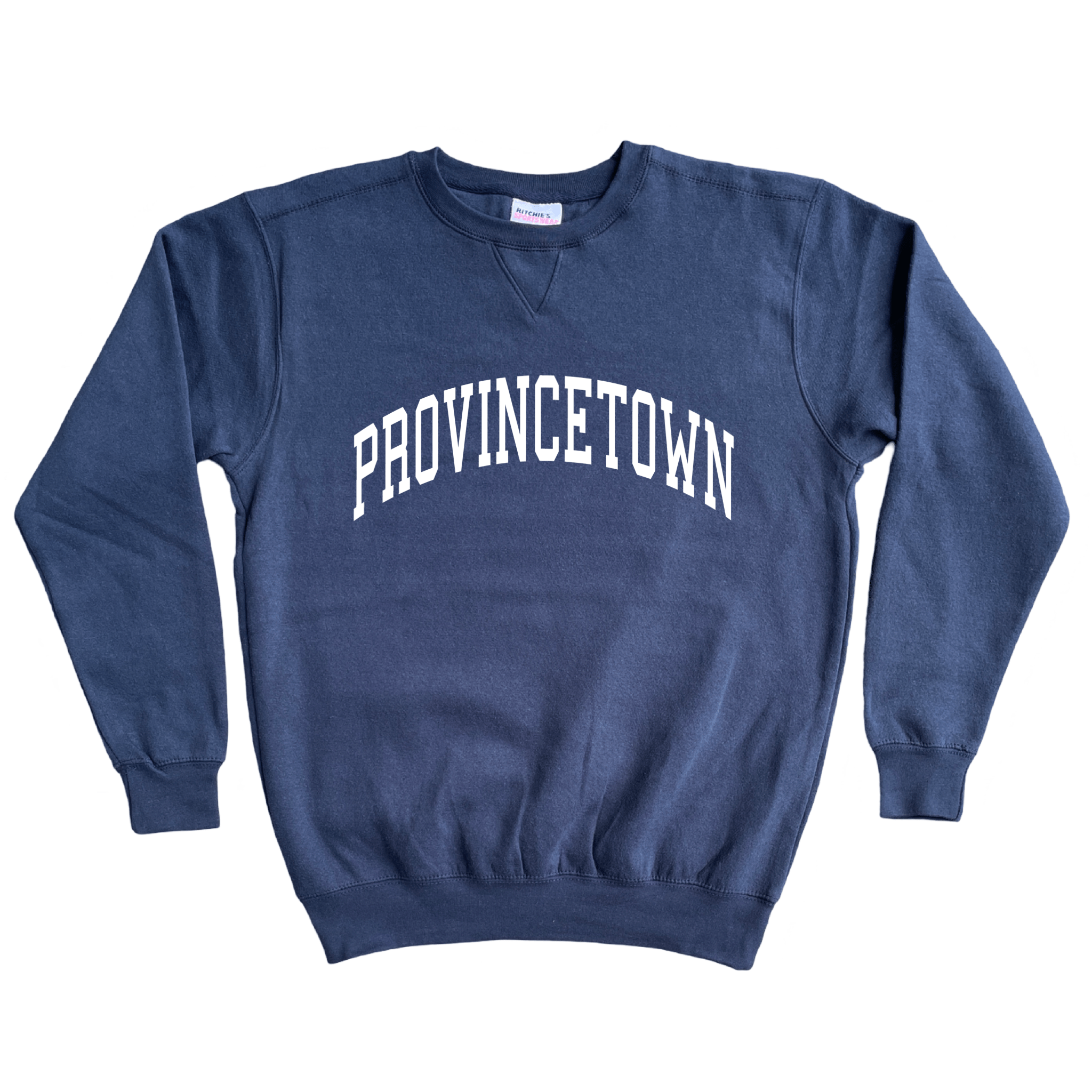 Provincetown Fleece Crewneck Sweatshirt, navy