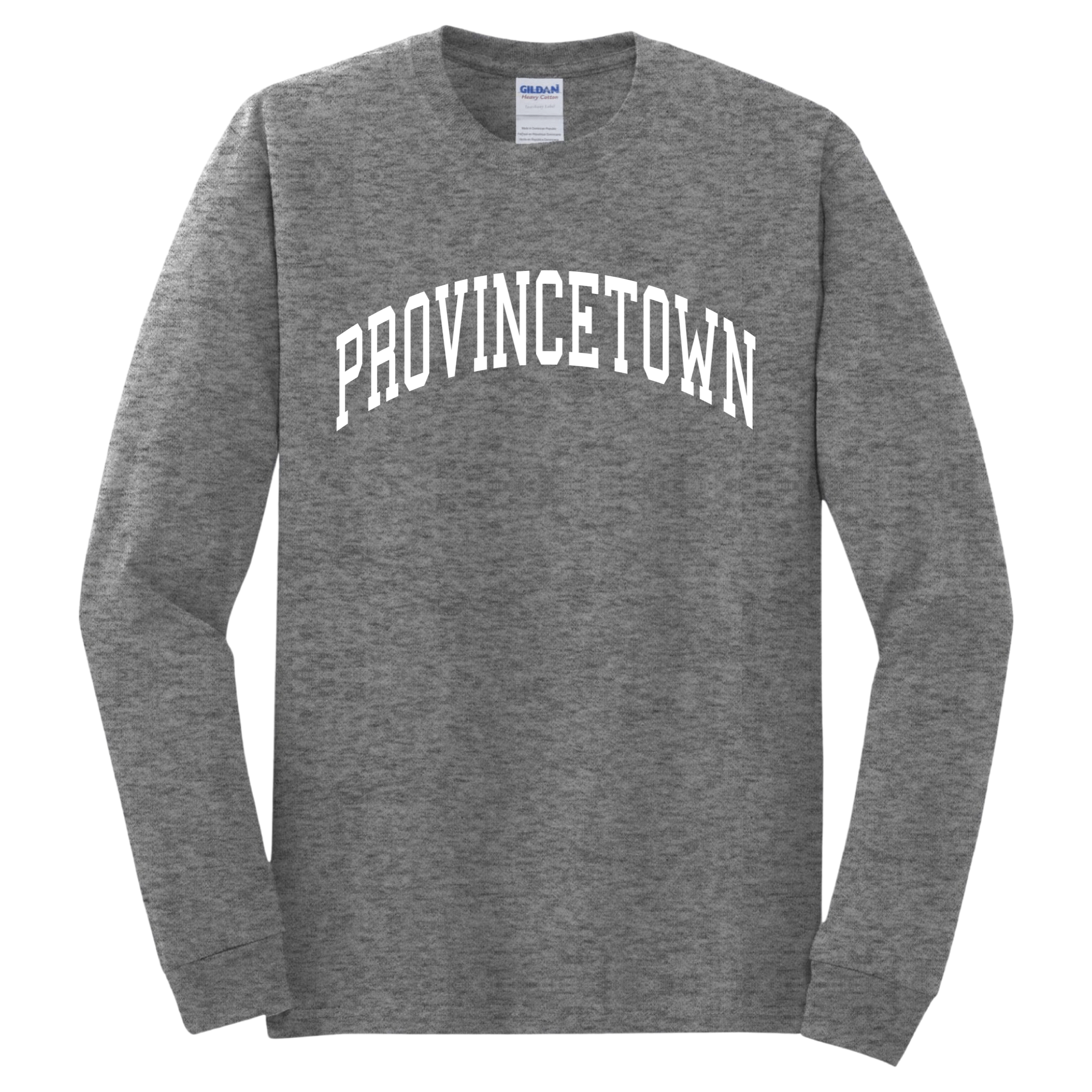 Provincetown Long Sleeve T-Shirt, graphite heather