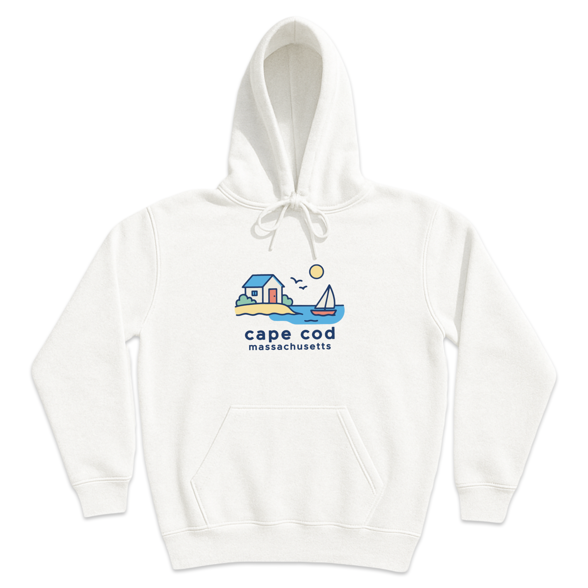 Cape Cod Beach House Soft Fleece Hoodie