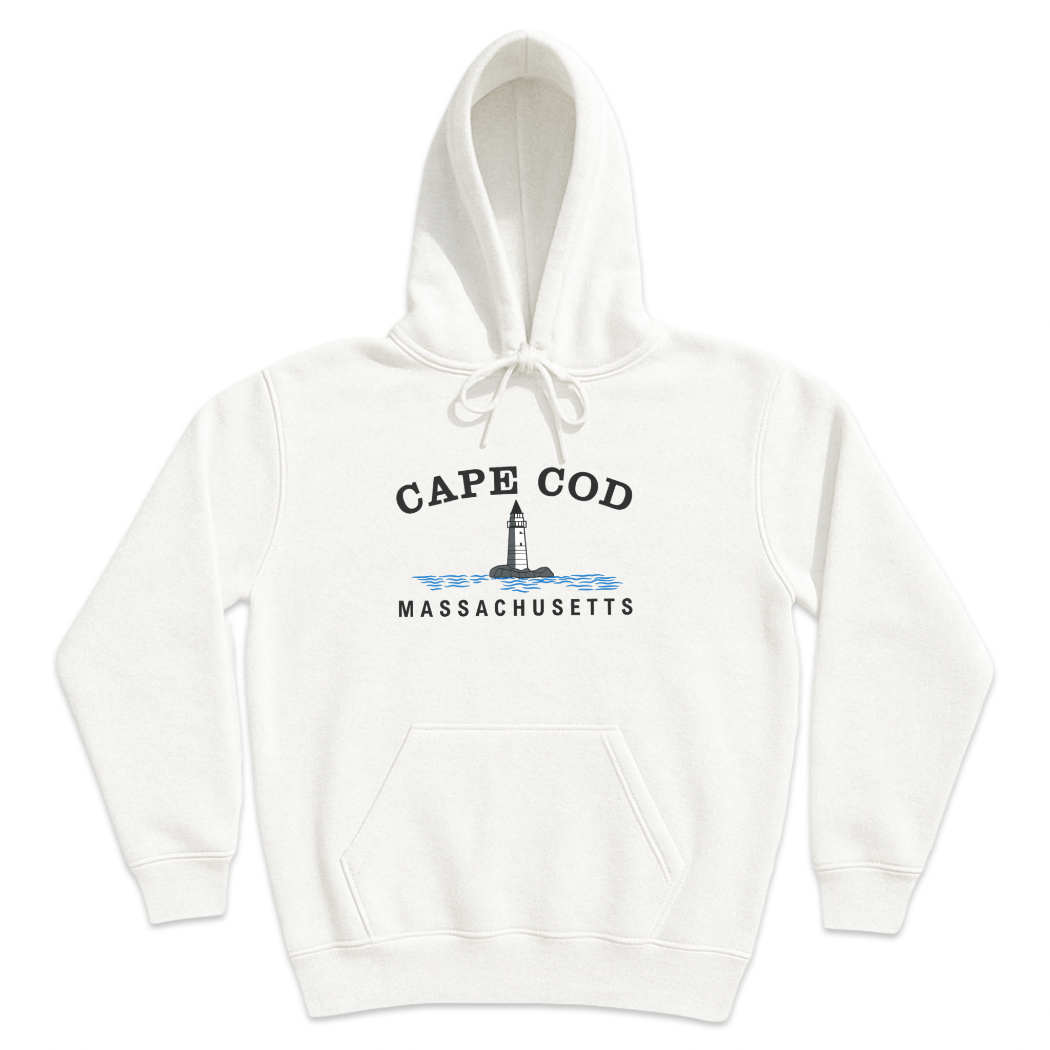 Cape Cod Big Lighthouse Soft Fleece Hoodie