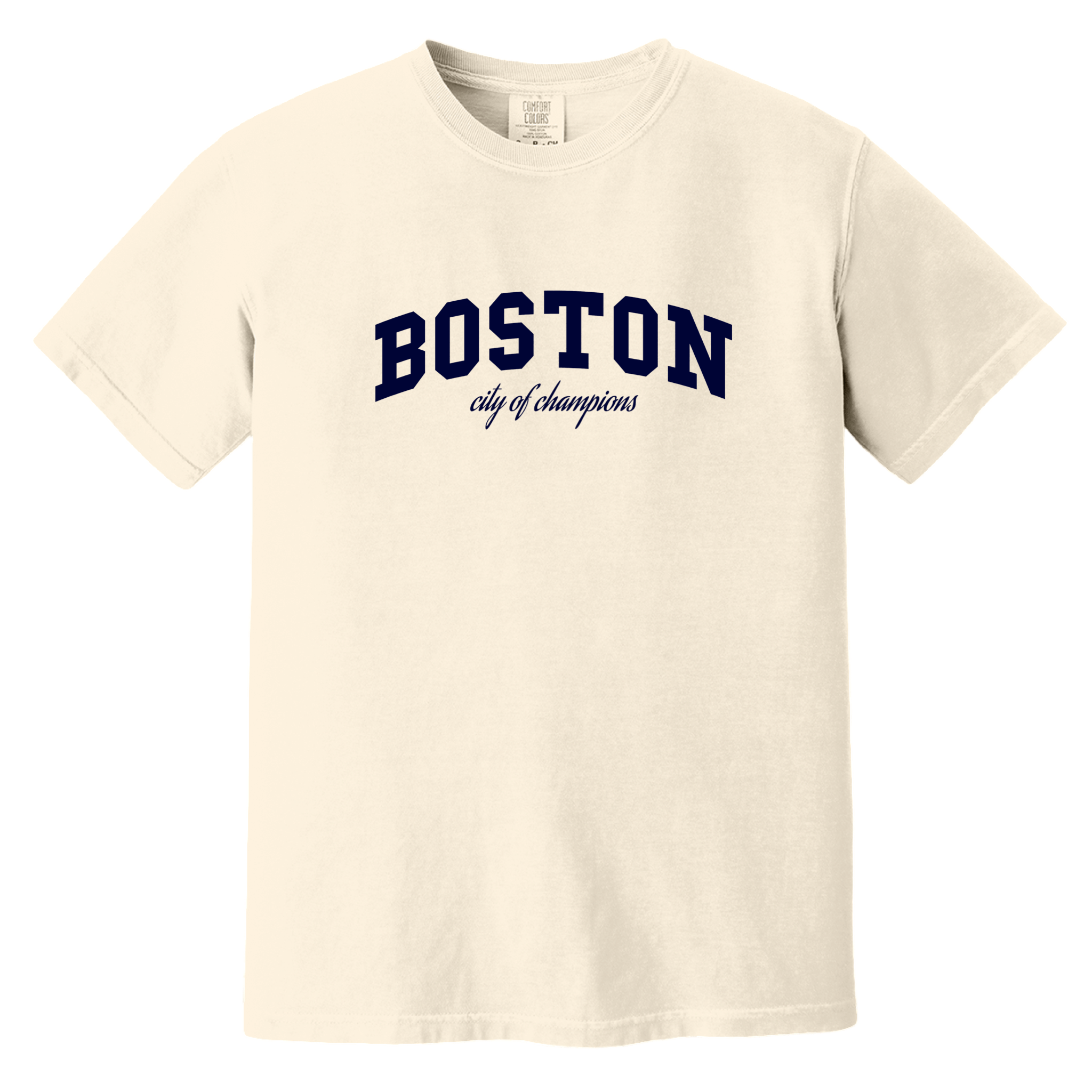 Boston Champs Comfort Colors T-Shirt, ivroy