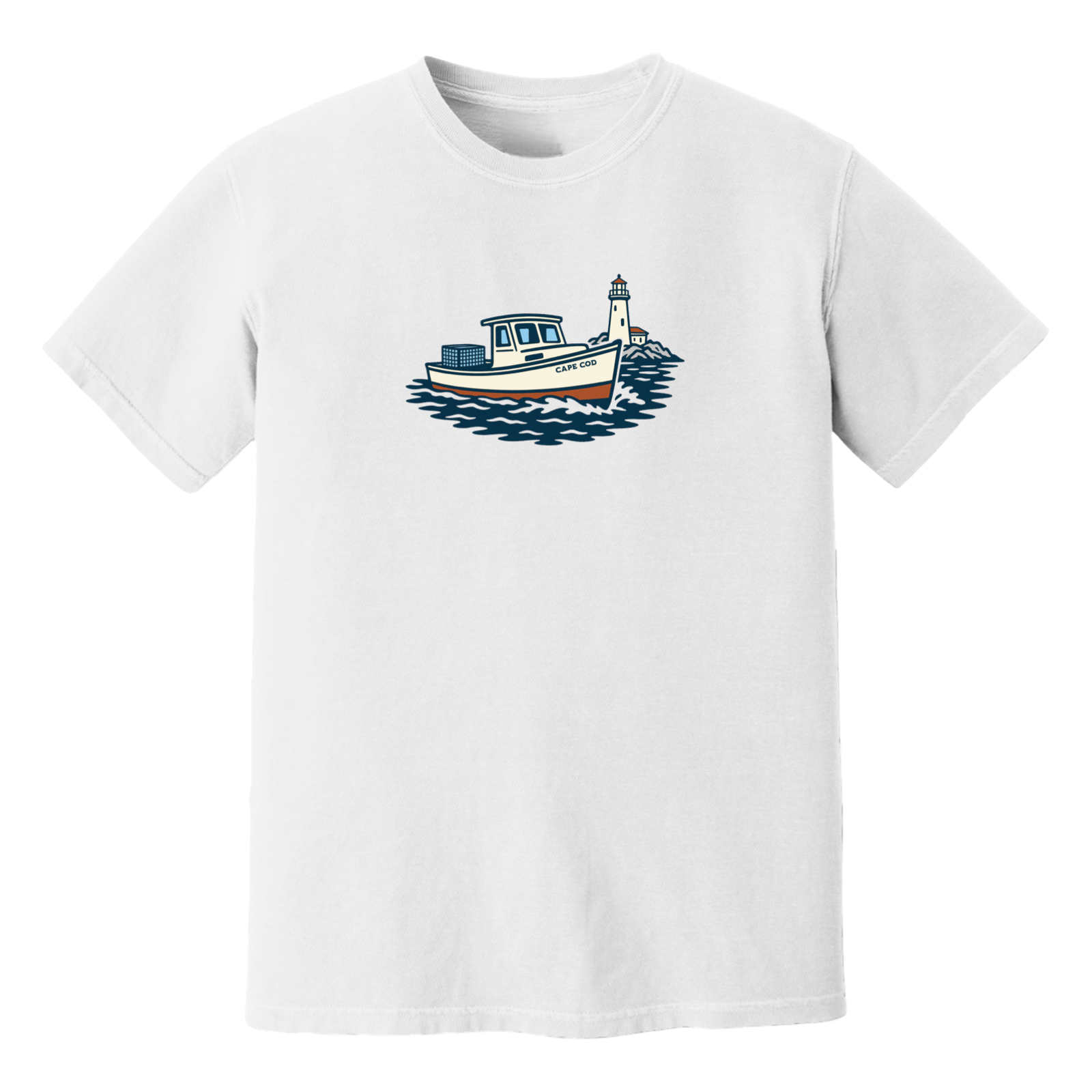 Cape Cod Lobster Boat Soft Cotton T-Shirt